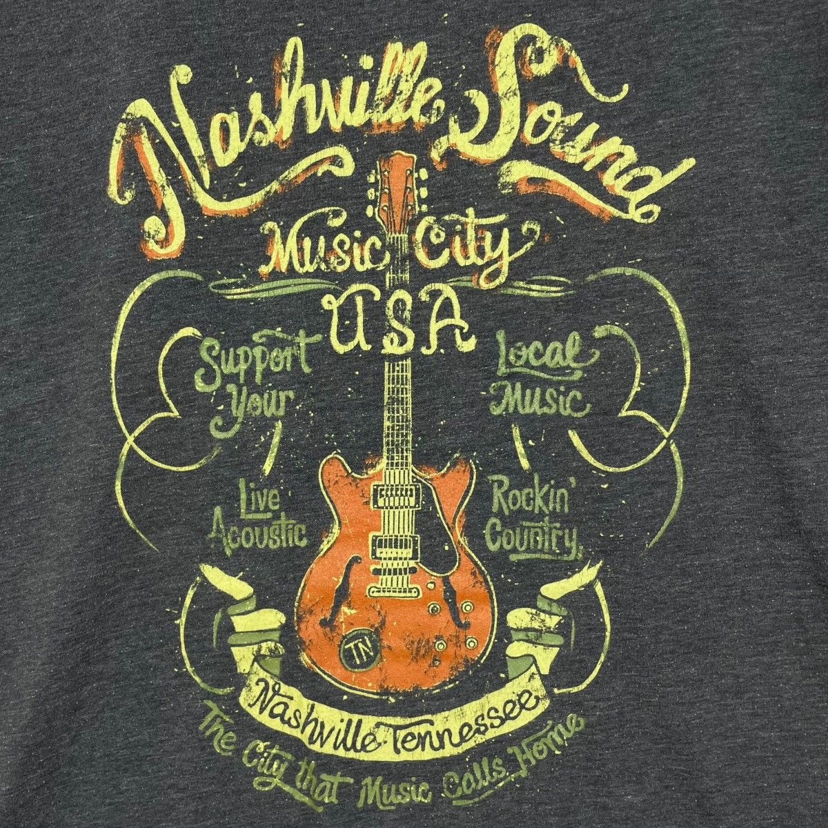 Vintage Vintage Nashville Sound Music City USA Tee Shirt Size US L / EU 52-54 / 3 - 3 Thumbnail