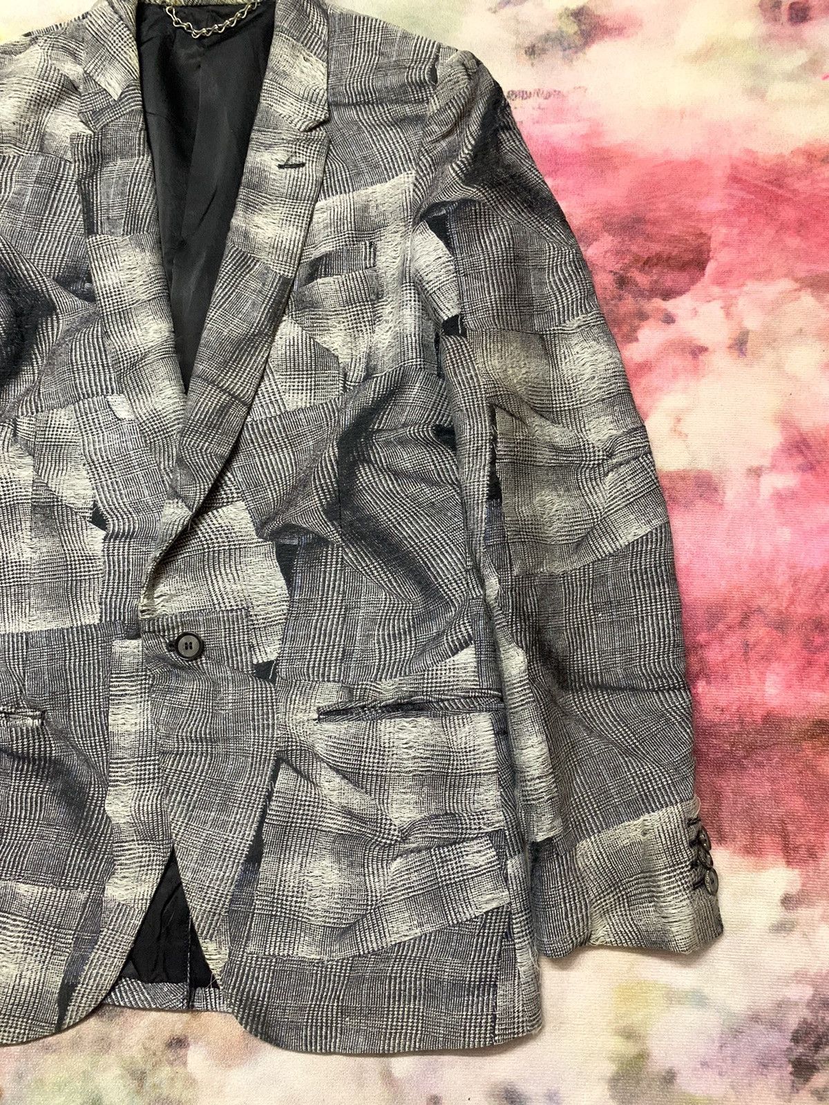 Maison MIHARA YASUHIRO SS10 MIHARAYASUHIRO ‘Scab’ Distressed Single Blazer Size US M / EU 48-50 / 2 - 4 Thumbnail