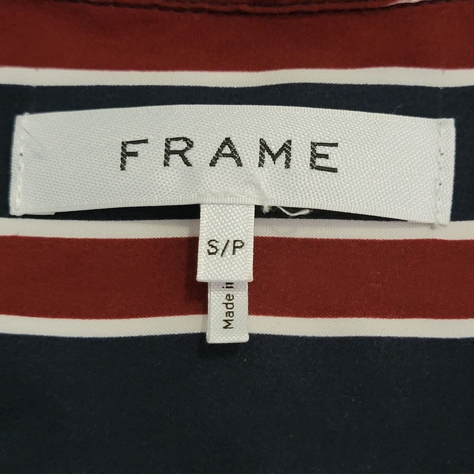 Frame Frame Silk Striped Button Down Long Sleeve Shirt - S Size S / US 4 / IT 40 - 5 Thumbnail