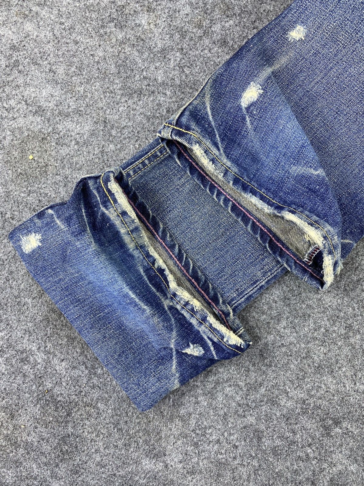 Japanese Brand × MOUSSY Moussy Distressed Flare Blue Wash Jeans- J1106 Size 27" / US 4 / IT 40 - 19 Thumbnail