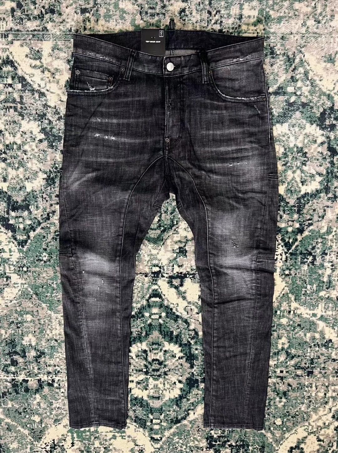Dsquared2 dsquared2 black gray biker jeans Size US 31 - 1 Thumbnail