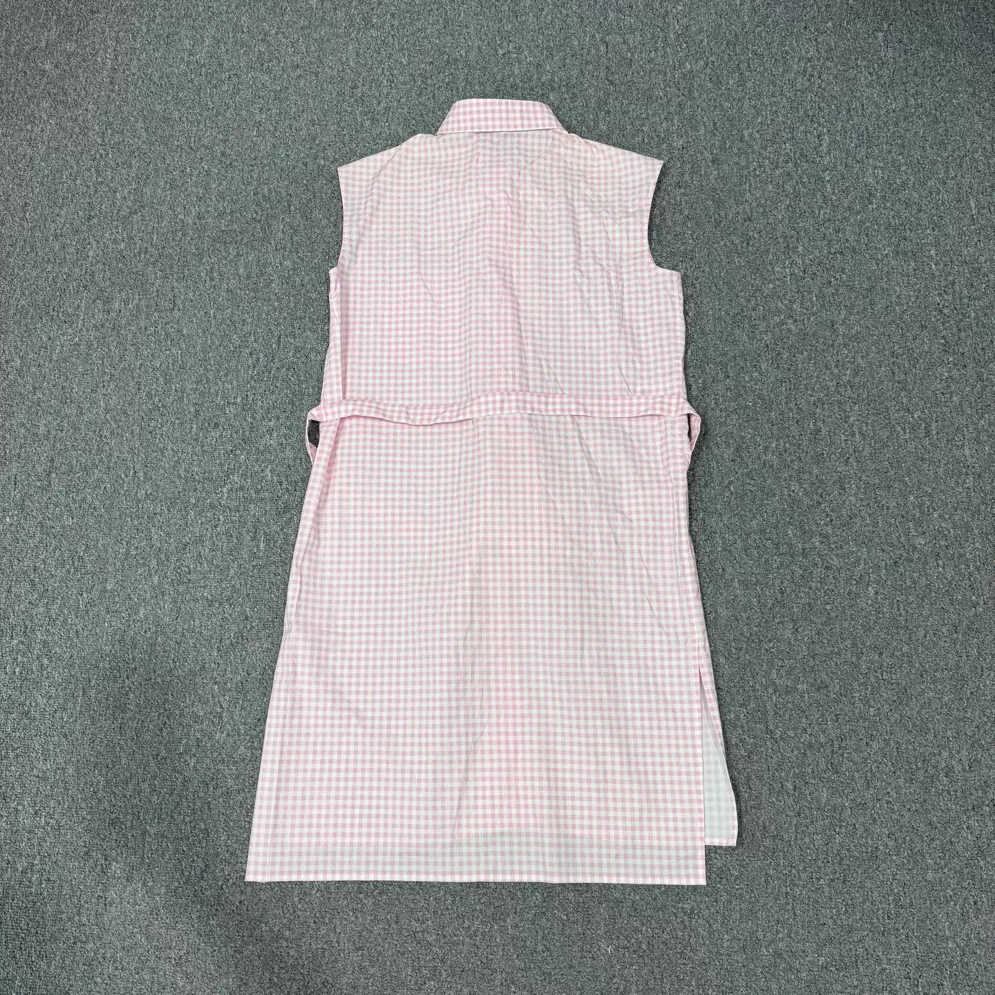 Prada Prada Pink Checkered Sleeveless Dress 42 99 New Size M / US 6-8 / IT 42-44 - 2 Thumbnail