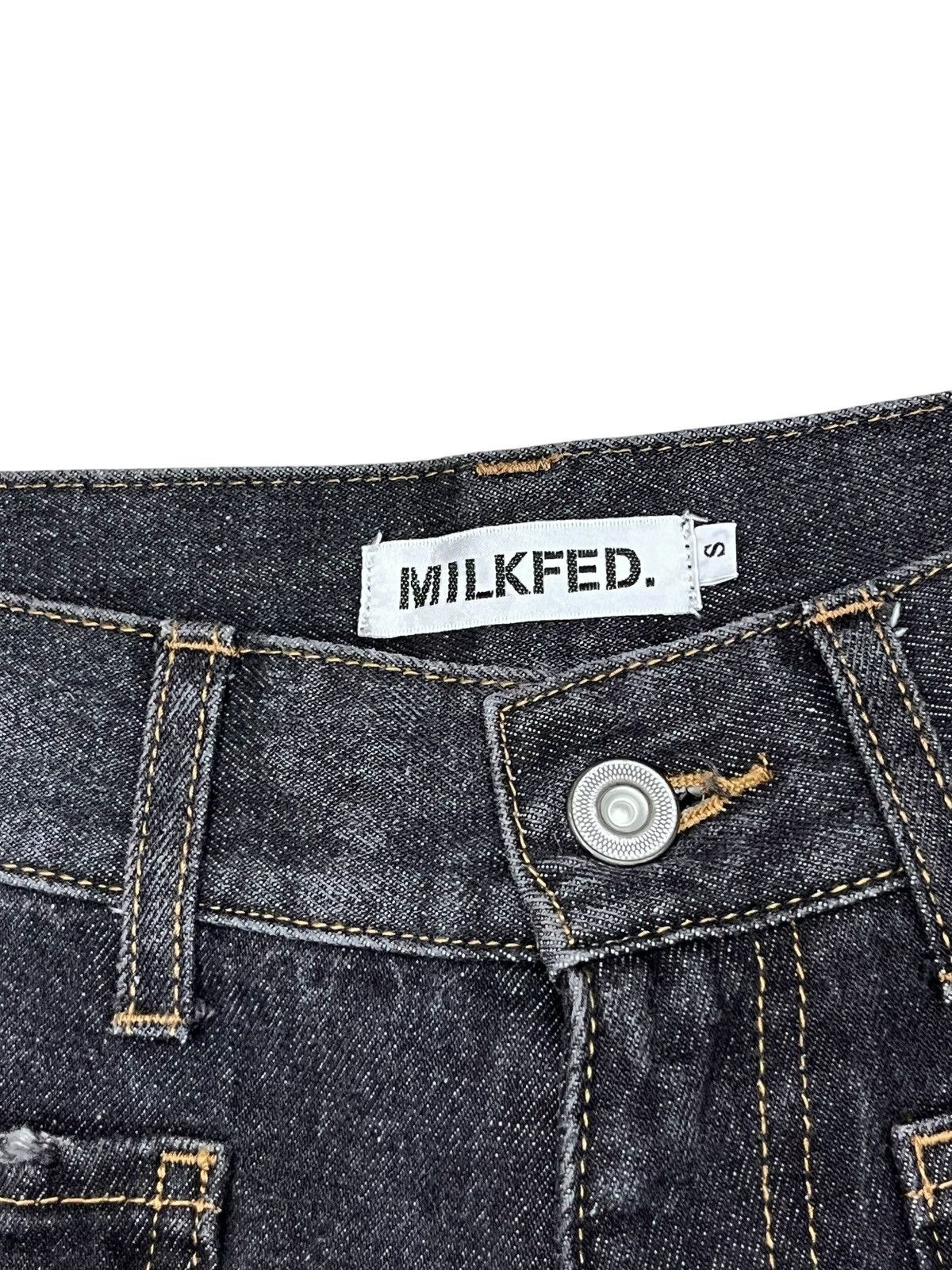 MILKFED 💥RARE🔥Vintage MILKFED. Panel Ultra Flare Denim Petite Rare Size 25" / US 0 / IT 36 - 9 Thumbnail