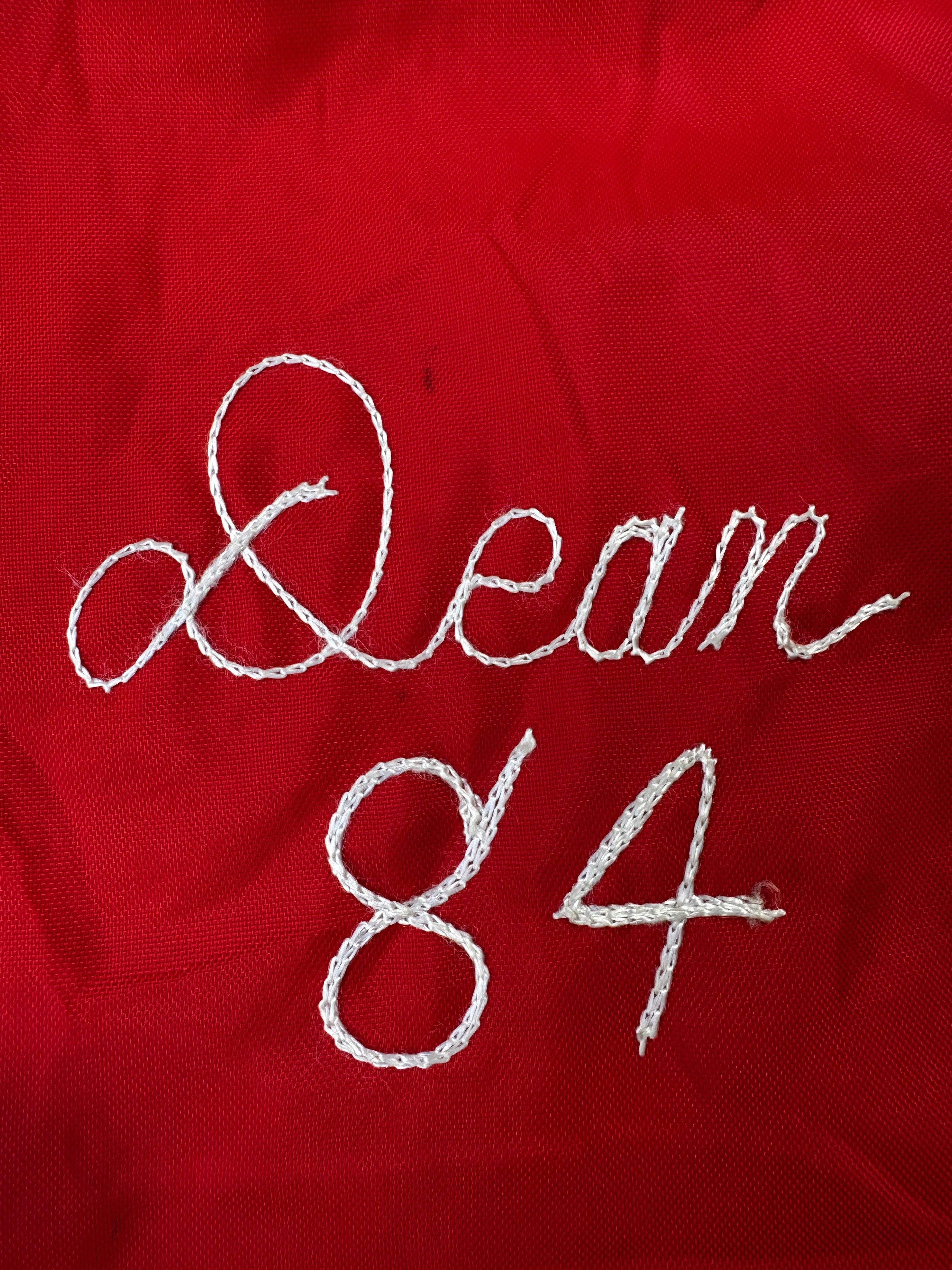 Holloway Vintage varsity jacket "Monroe" red/white 1984 Size US S / EU 44-46 / 1 - 5 Thumbnail