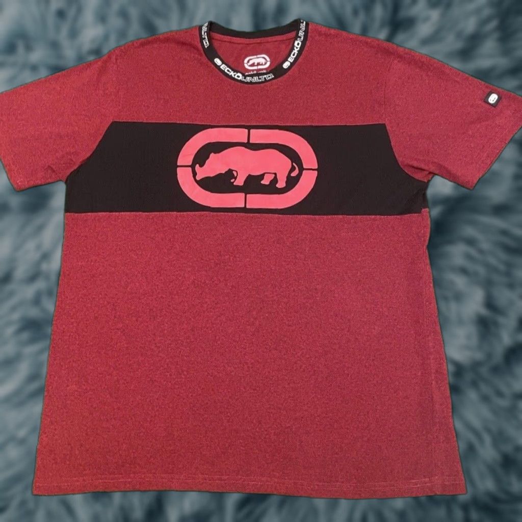 Ecko Unltd. VINTAGE Ecko Unltd Spell Out Logo Shirt Mens L Red Logo 90s Grunge Hip Hop Punk Skater T-Shirt Size US L / EU 52-54 / 3 - 1 Thumbnail