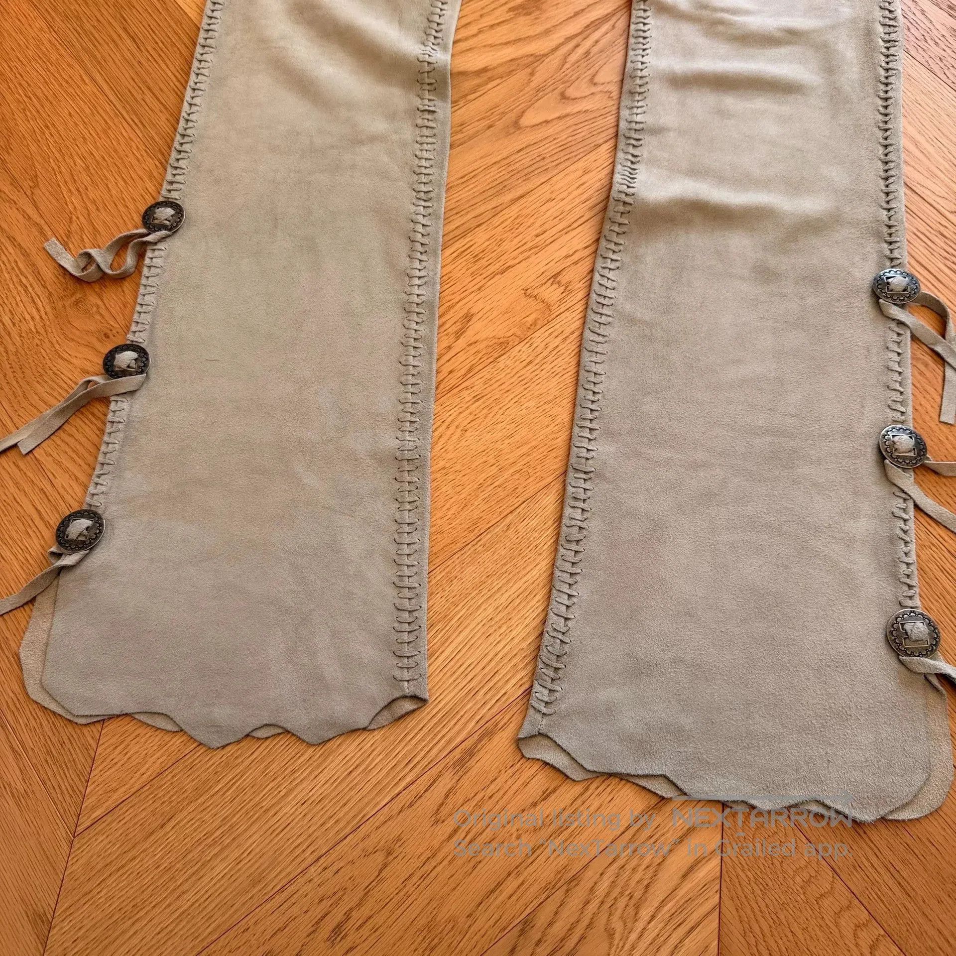 RLX Ralph Lauren Vintage Western Style Suede Pants. Size US 36 / EU 52 - 2 Thumbnail