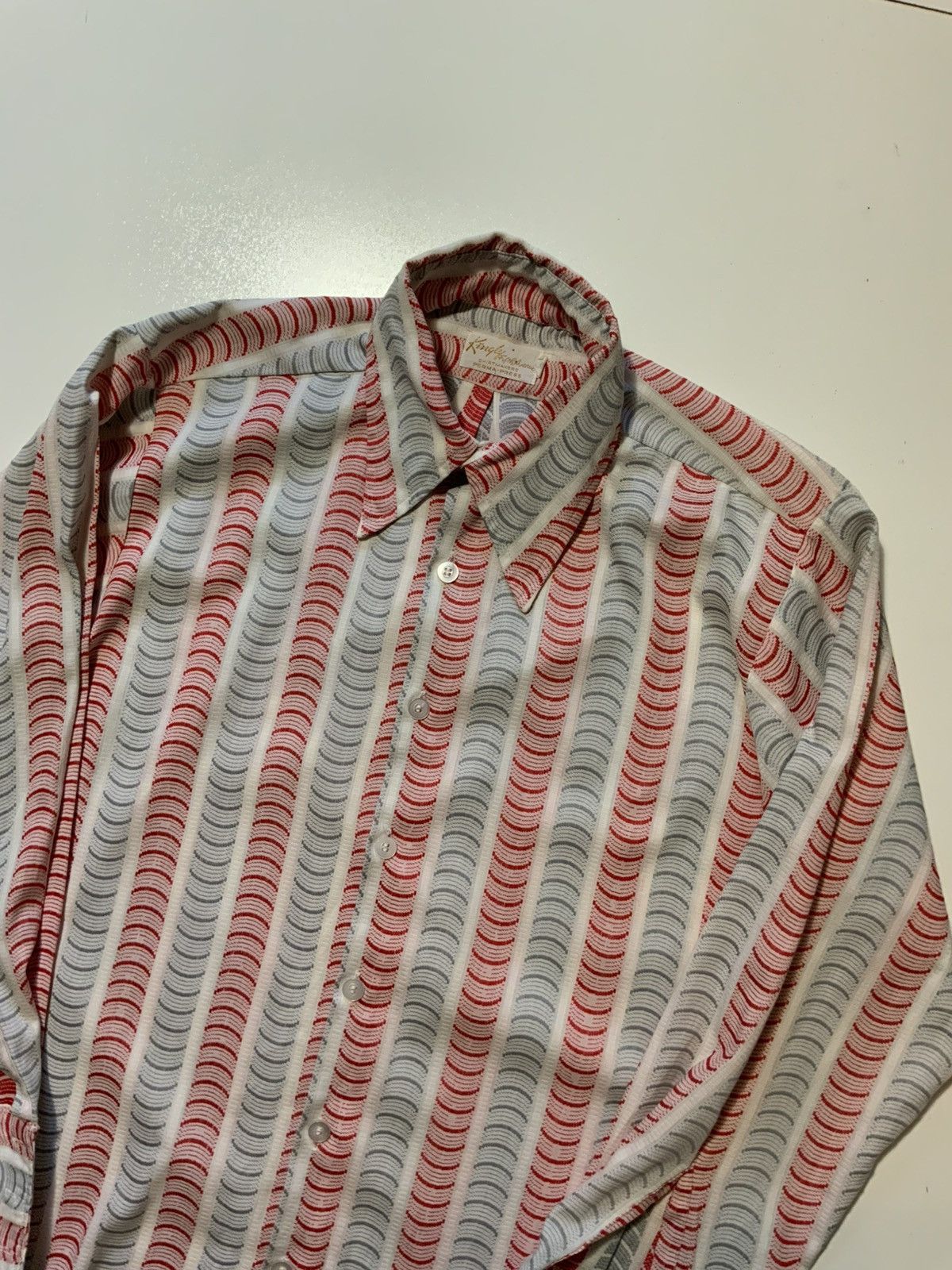 Vintage Vintage 60s 70s Kingly Fifth Avenue Mod Atomic Button Shirt Size US M / EU 48-50 / 2 - 3 Thumbnail