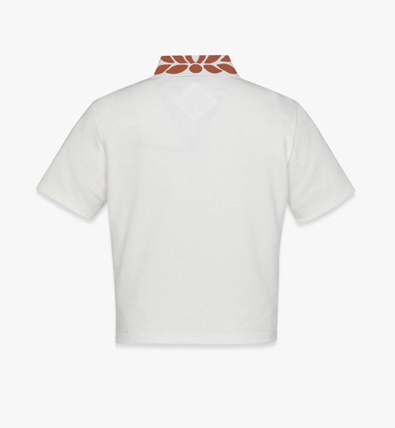 MCM o1mt1gz0126 Laurel Piqué Polo Shirt in White Size XL / US 12-14 / IT 48-50 - 3 Thumbnail