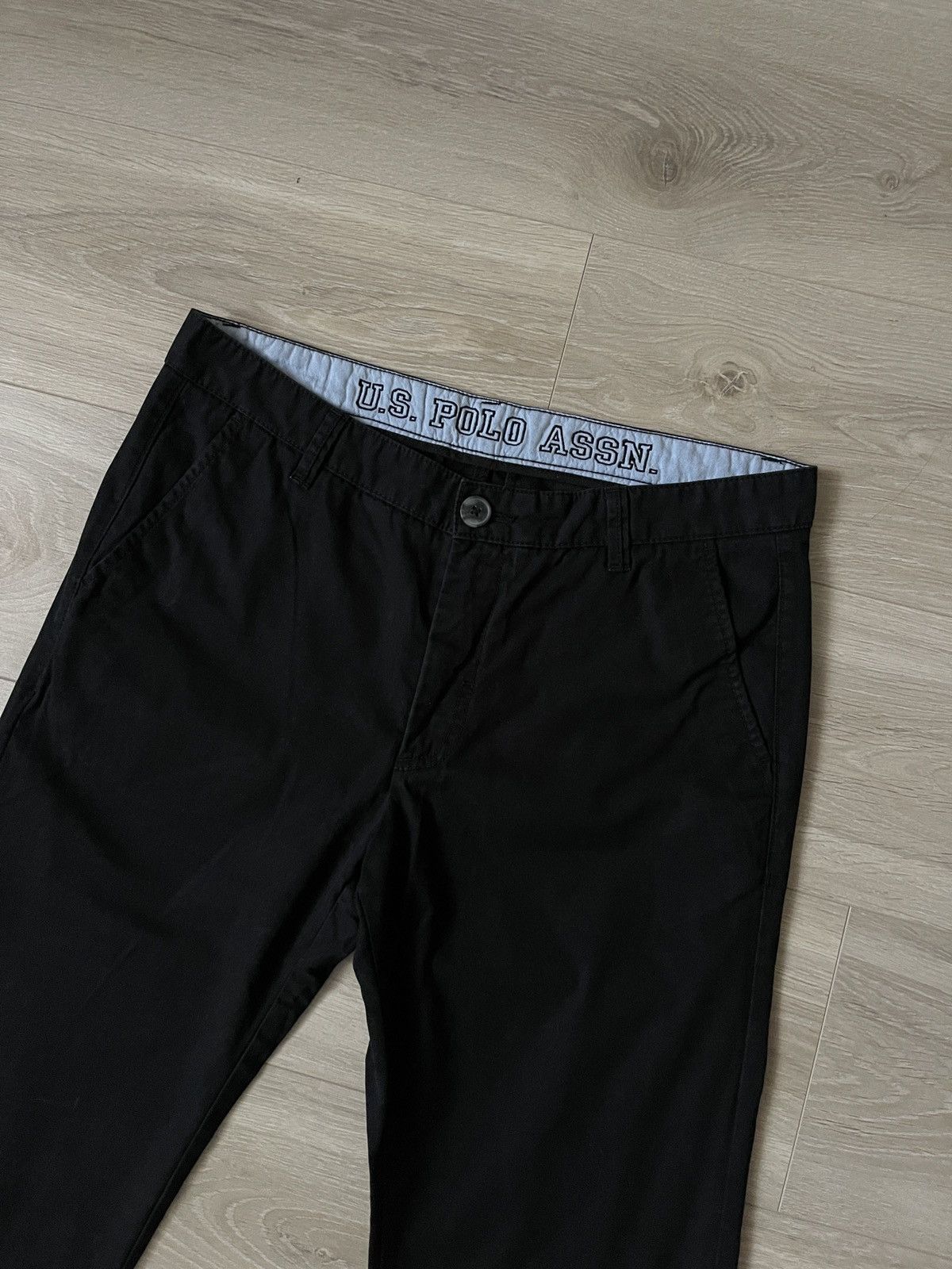 U.S. Polo Assn. Vintage us polo assn chino pants black trousers 32 Size US 32 / EU 48 - 2 Thumbnail