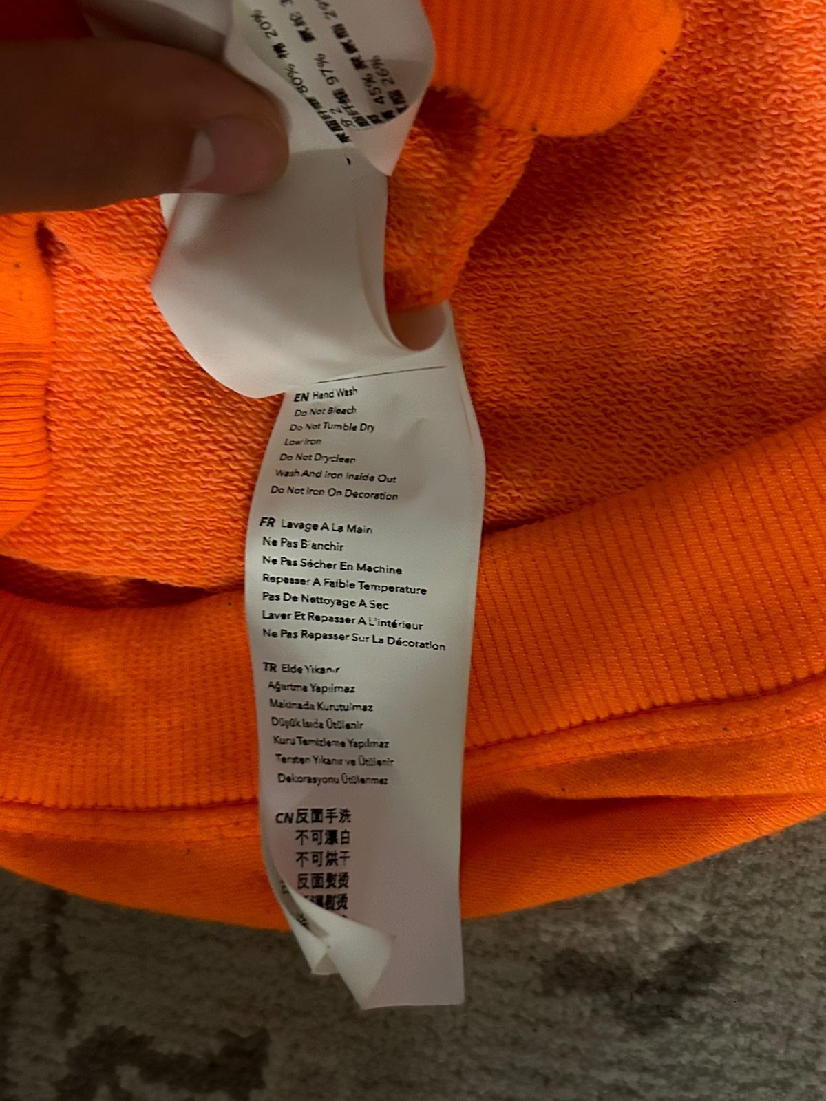 Les Benjamins Les Benjamins Neon Orange Sweater w/ reflective sleeves Size US S / EU 44-46 / 1 - 9 Thumbnail