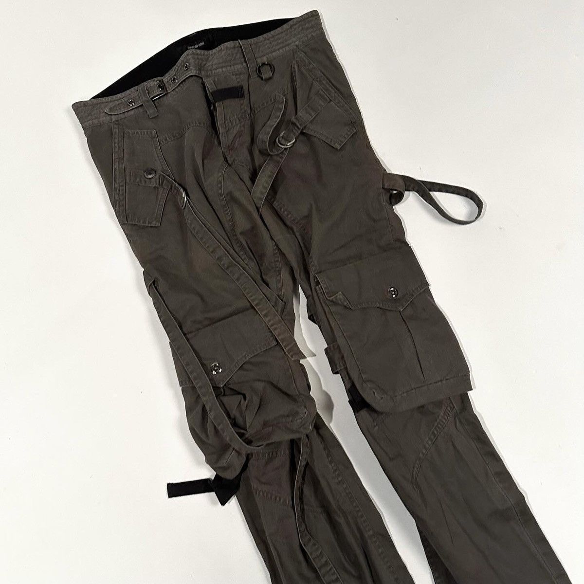 Yasuyuki Ishii Yasuyuki Ishii 3D POCKET PARACHUTE CARGO BONDAGE PANTS Size US 33 - 4 Thumbnail