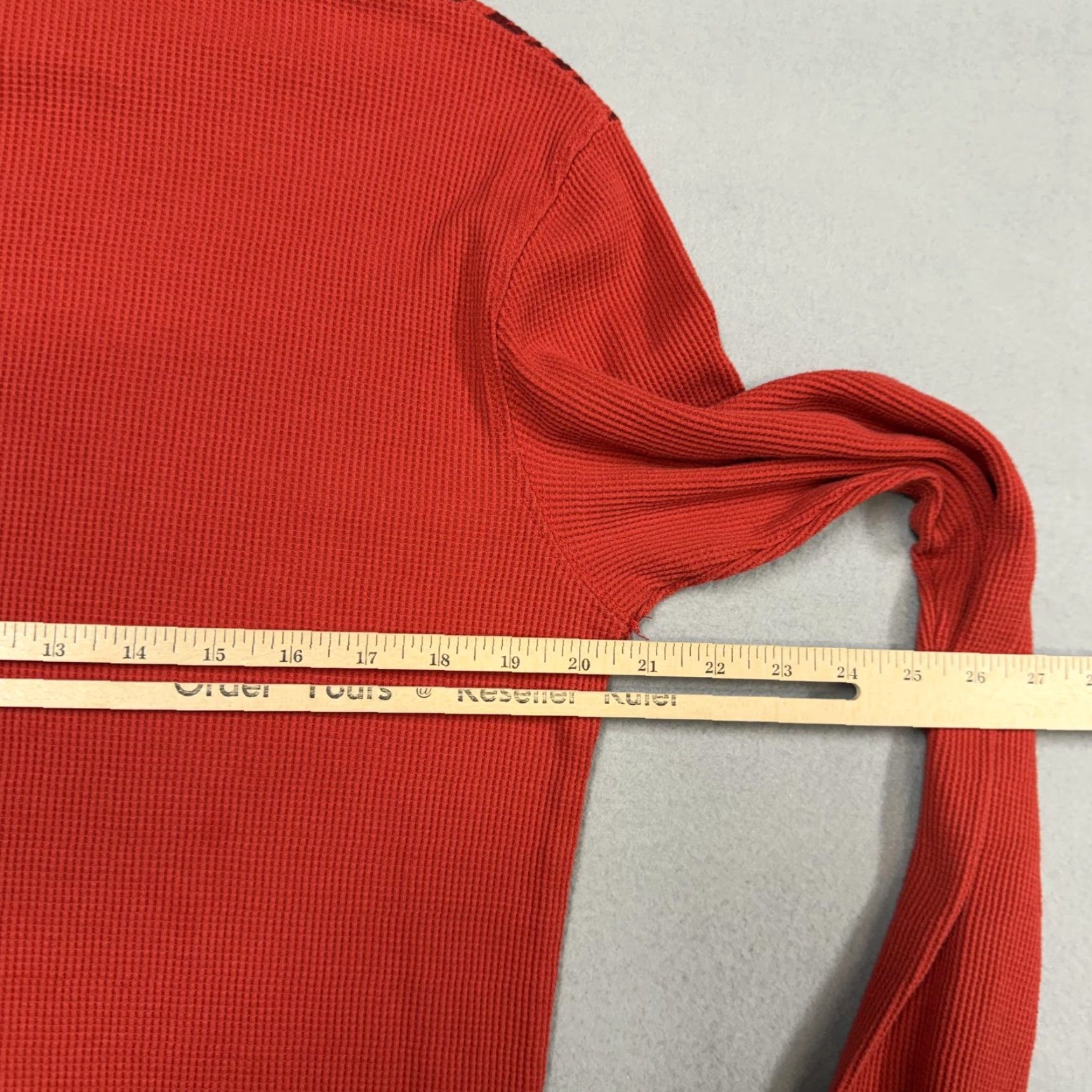 Southpole Southpole Shirt Mens Medium Red Thermal Y2K Grunge Skater Goth Size US M / EU 48-50 / 2 - 5 Thumbnail