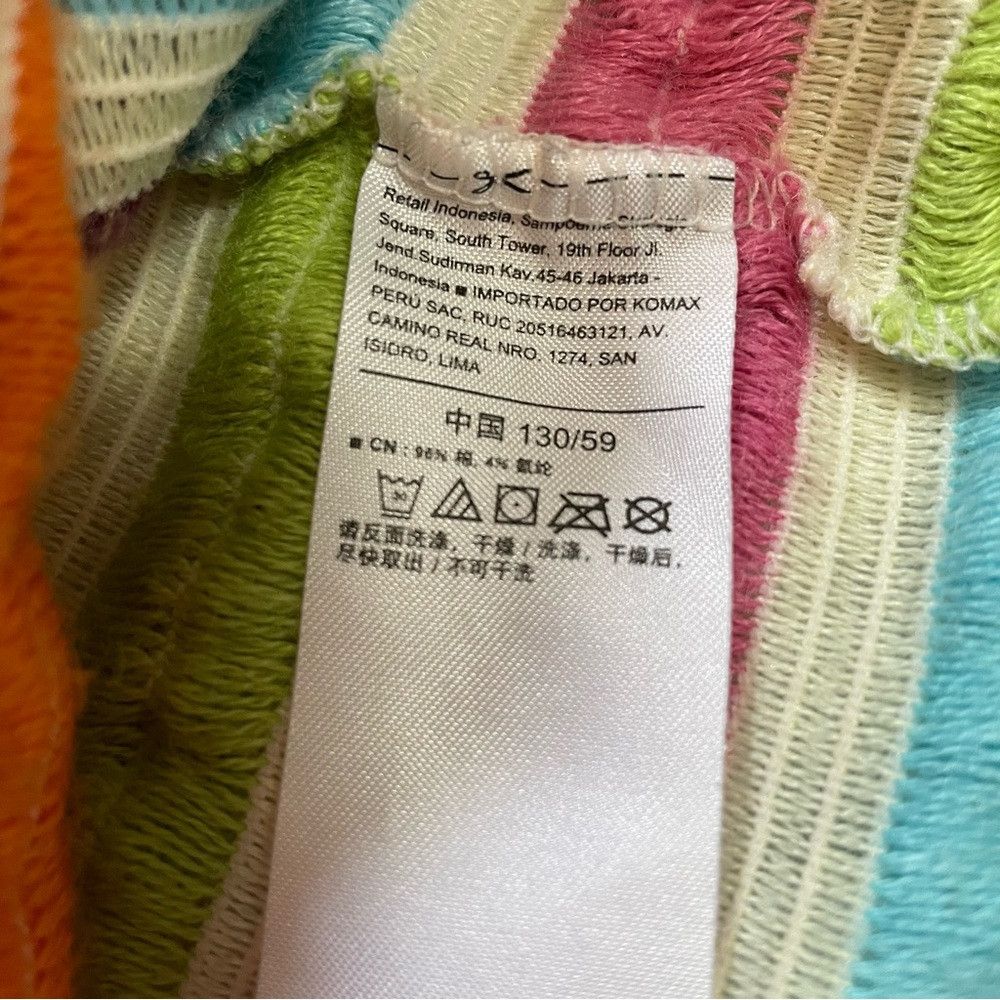 Other New Zano Basic Multicolor Stripes Ruffles High Neck Sweater Size M / US 6-8 / IT 42-44 - 7 Thumbnail