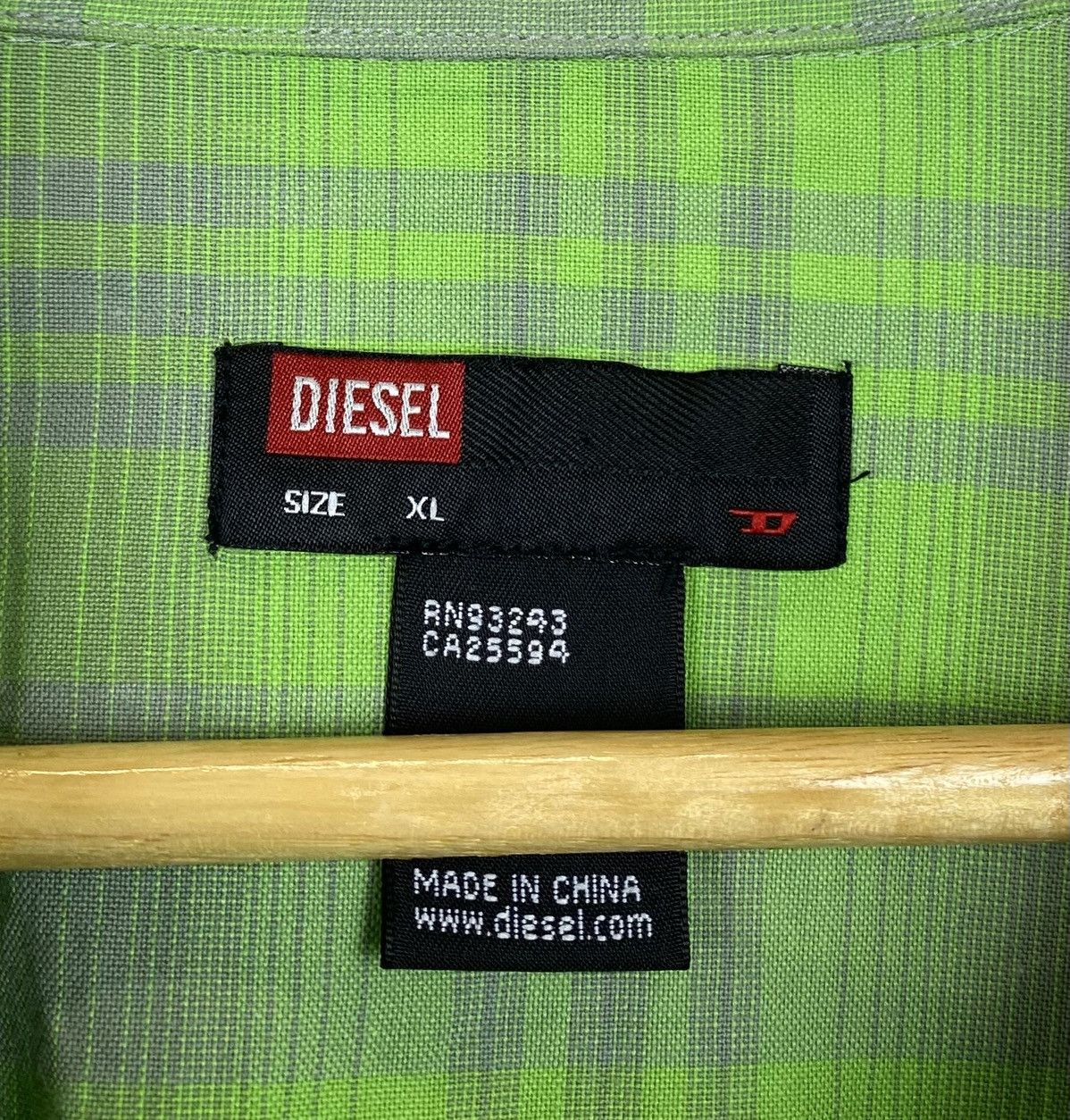 Diesel Vintage Diesel Buttons Up Plaid Shirt Long Sleeve Size XL Size US XL / EU 56 / 4 - 6 Thumbnail