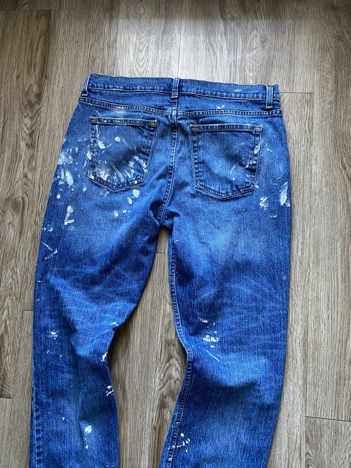 Vintage Vintage Y2K All Over Paint Denim Jeans Helmut Lang Style Size US 32 / EU 48 - 5 Thumbnail