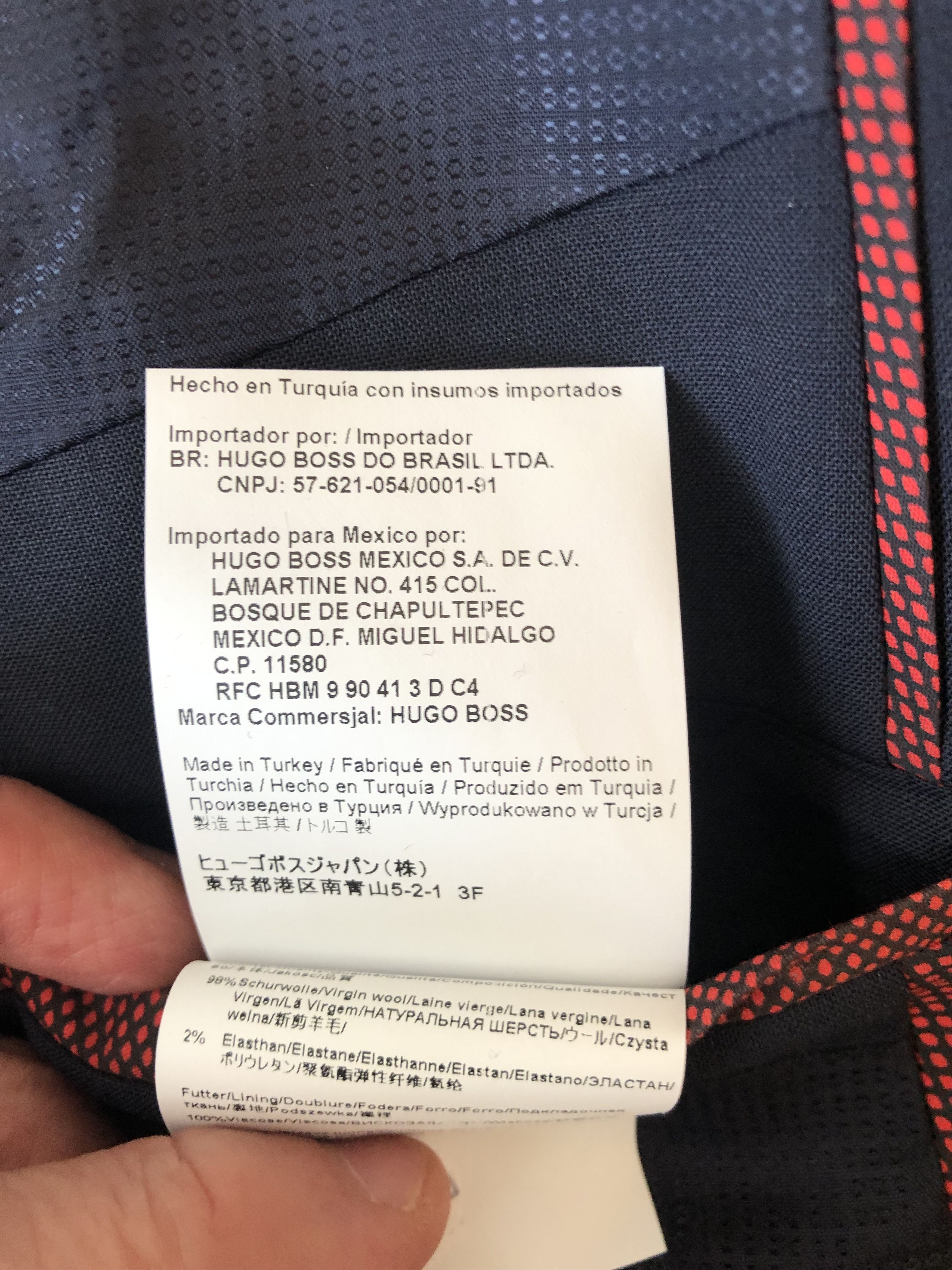 Hugo Boss HUGO by Hugo Boss 3-Piece Suit – Dark Navy – Size 50 (slim) Size 50S - 9 Thumbnail
