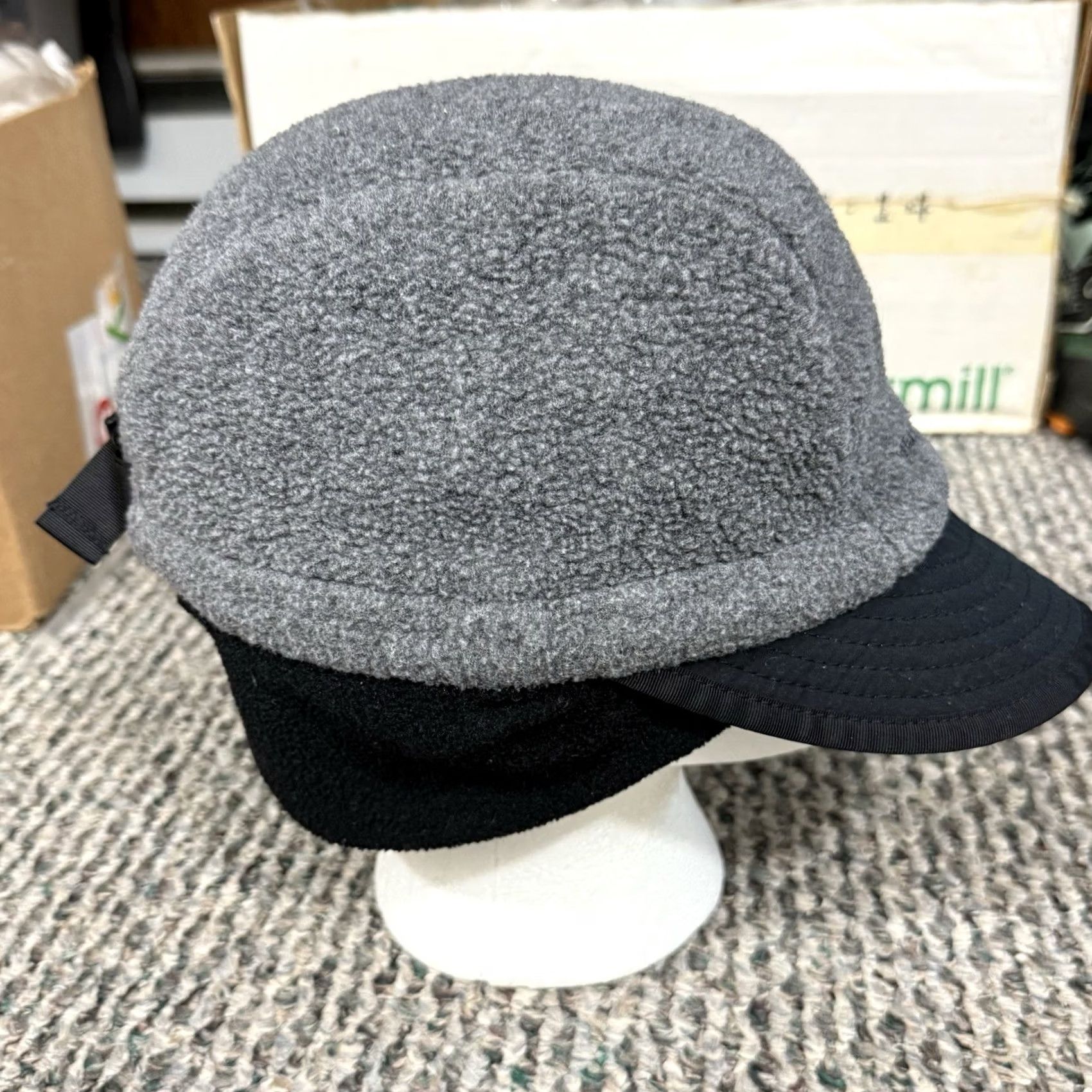 Patagonia VINTAGE Patagonia 5 Panel Hat Neck Flap Duckbill Cap Gray L Men USA 90s Outdoor Size ONE SIZE - 5 Thumbnail