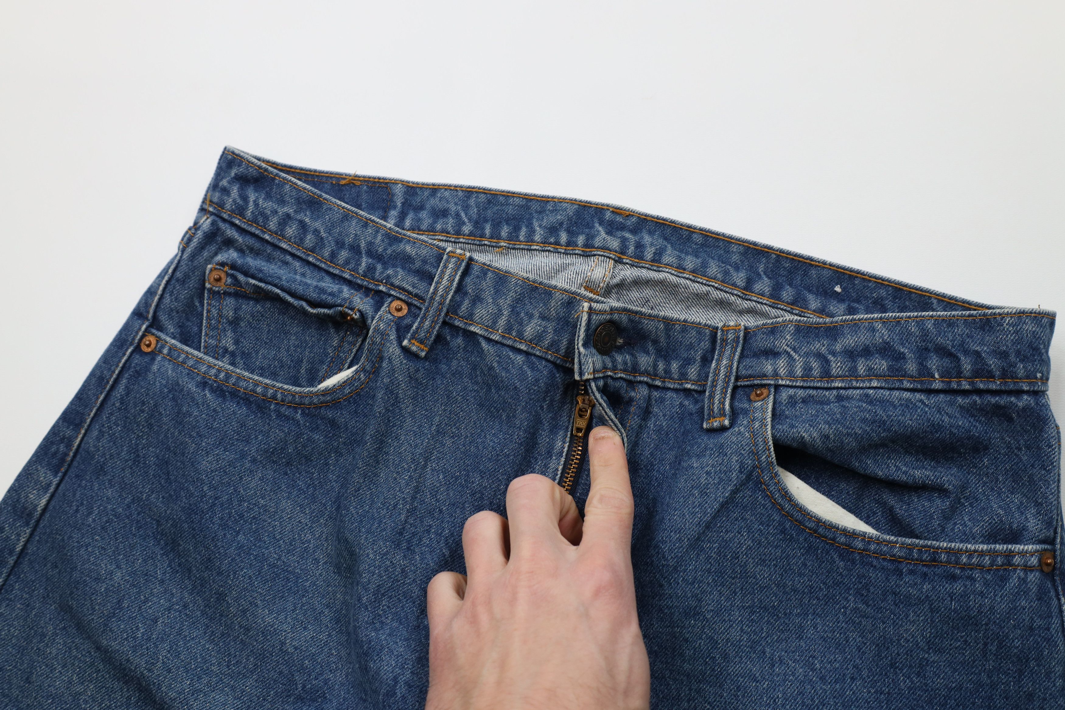 Levi's Vintage 90s Levis 505xx Regular Straight Leg Jeans Blue USA Size US 36 / EU 52 - 8 Thumbnail