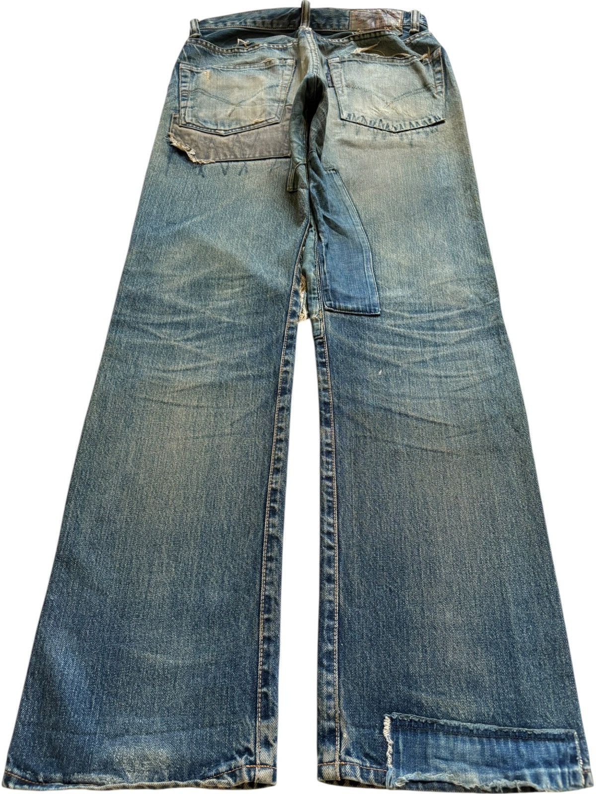 Blue Blue Japan Japanese Hr Market X Blue Blue Japan Mud Wash Loose Jeans Size US 30 / EU 46 - 2 Thumbnail