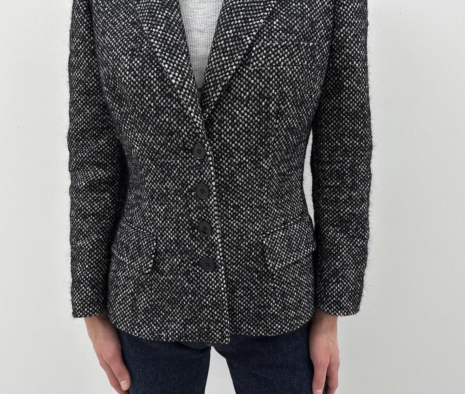 Dolce & Gabbana Dolce & Gabbana Women Fitted Blazer Coat Jacket Wool Alpaca Size M / US 6-8 / IT 42-44 - 5 Thumbnail