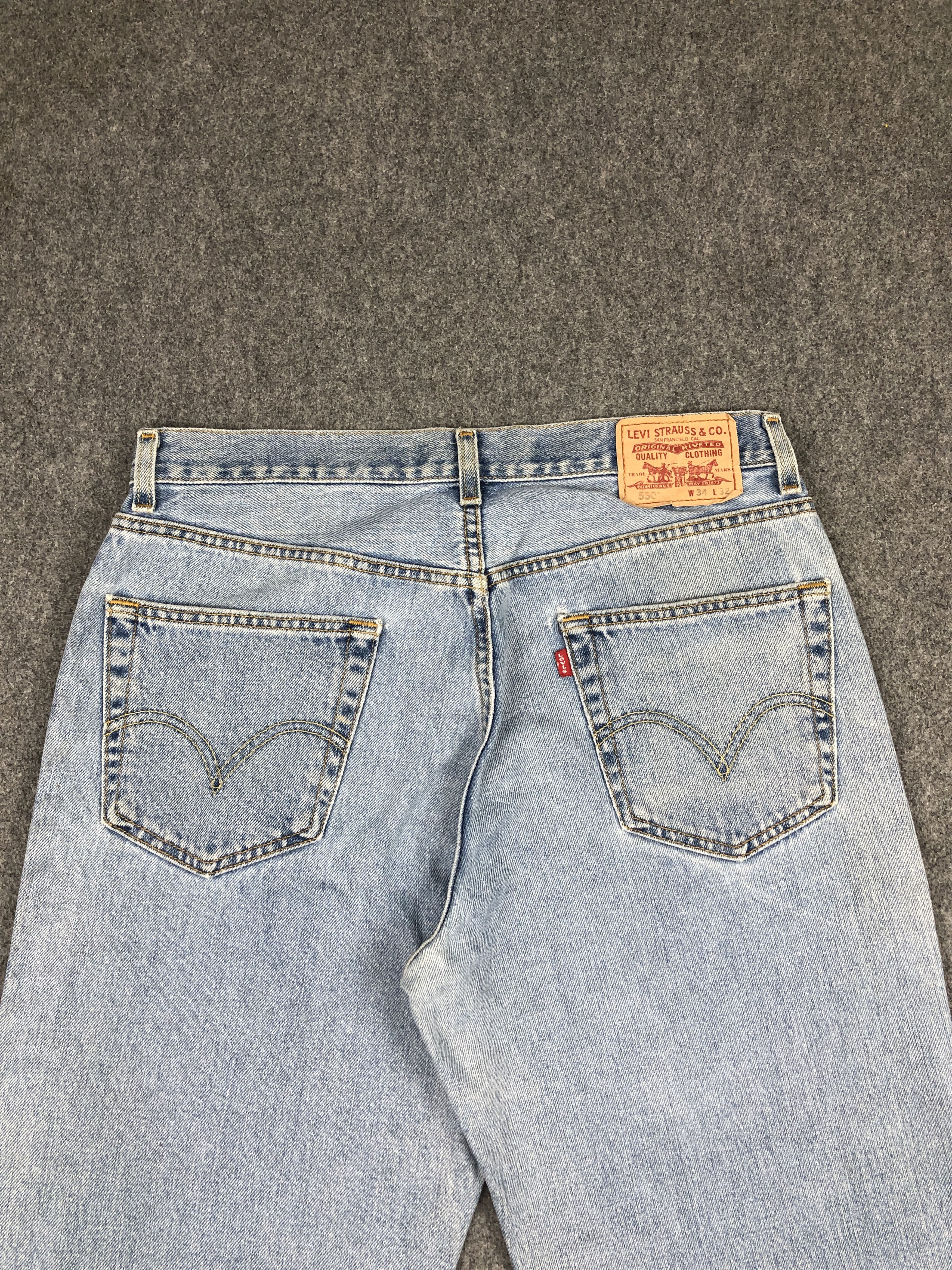 Levi's Faded Blue Vintage Levis 550 Jeans DP2348 Size US 31 - 4 Thumbnail