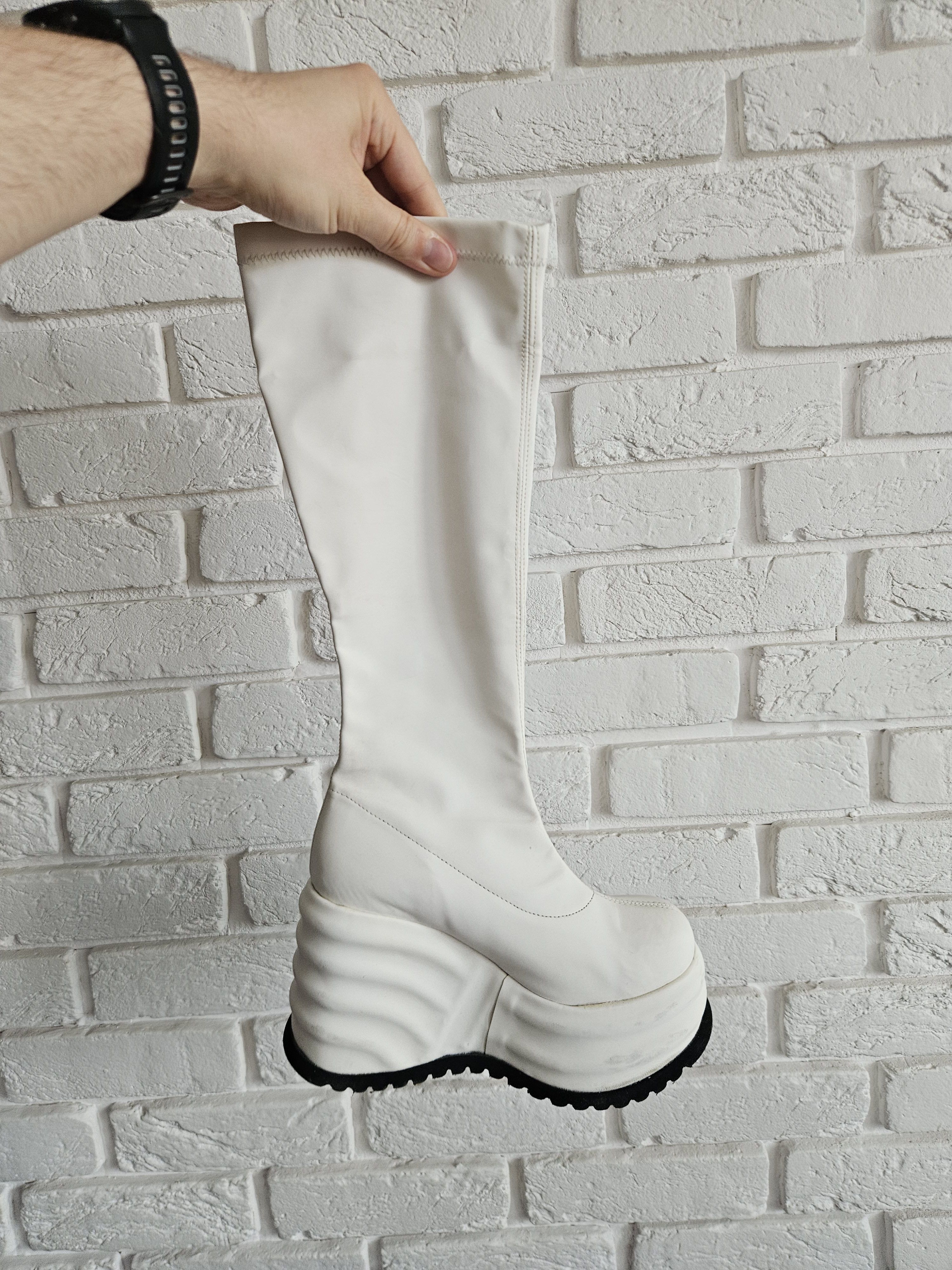 Hysteric Glamour Rare archive white platforms Rock Bull made in spain Size US 6 / IT 36 - 5 Thumbnail