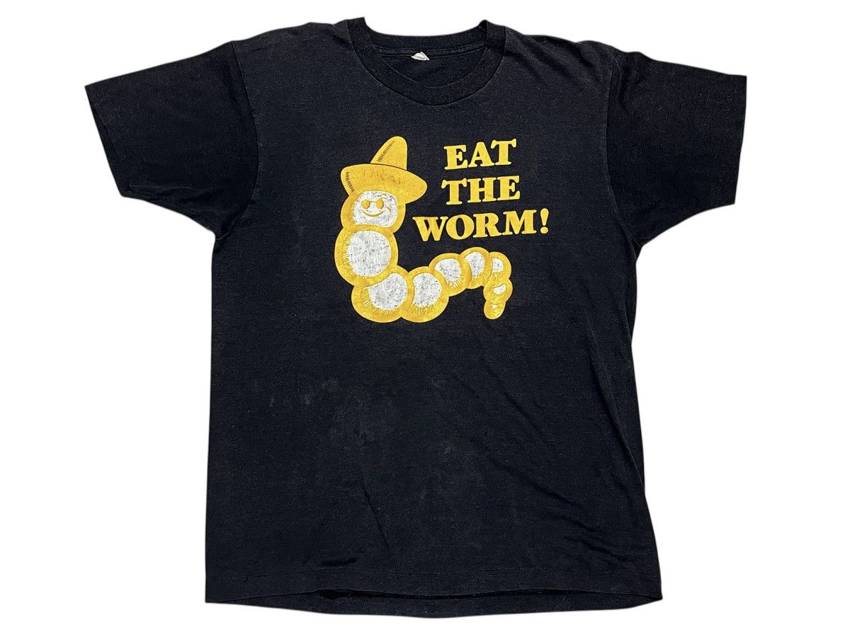 Vintage Vintage 70s 80s Monte Alban Mezcal Eat The Worm Shirt Size US L / EU 52-54 / 3 - 1 Thumbnail