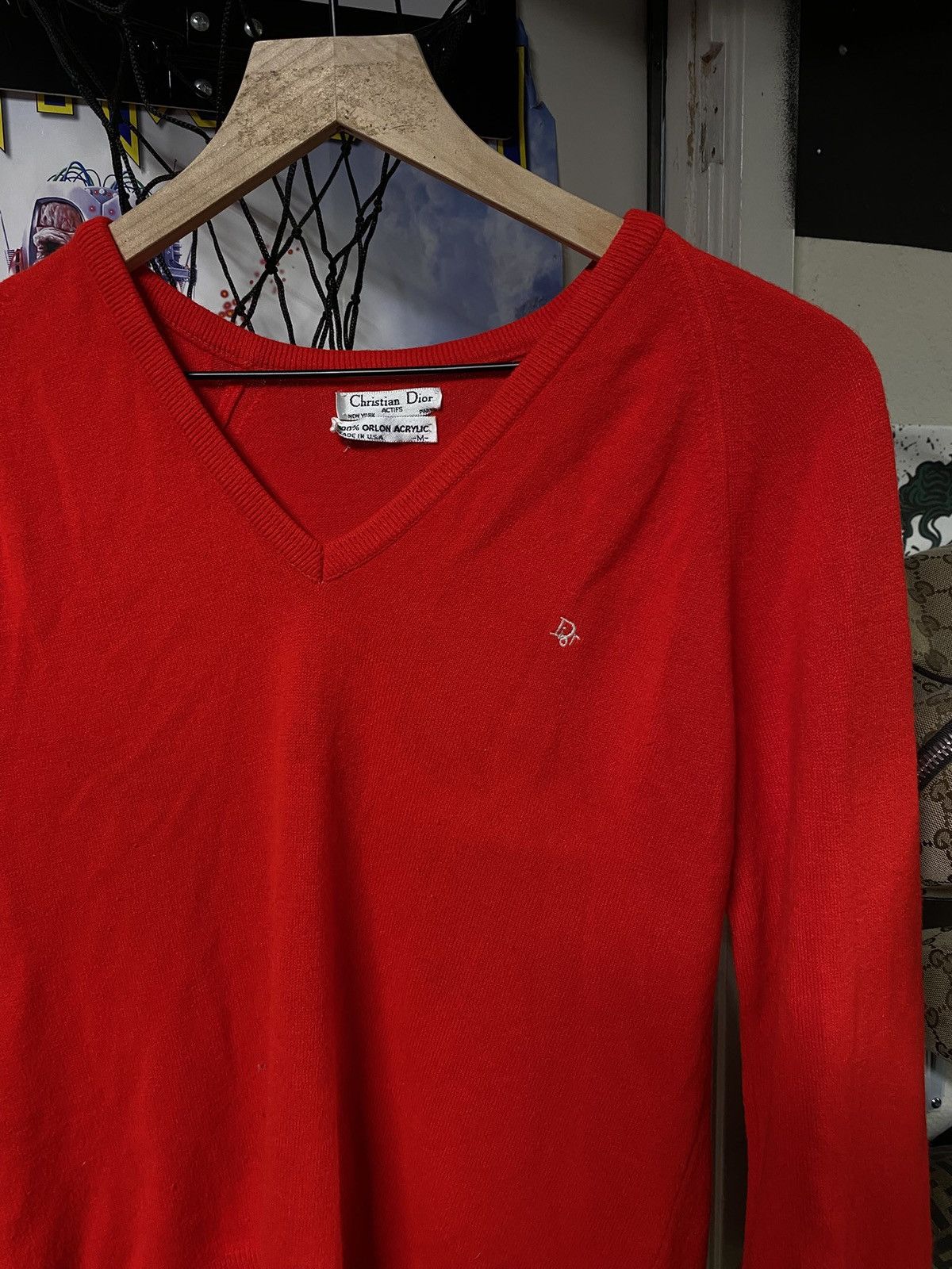 Vintage Christian Dior Womens Sweater Preowned Medium