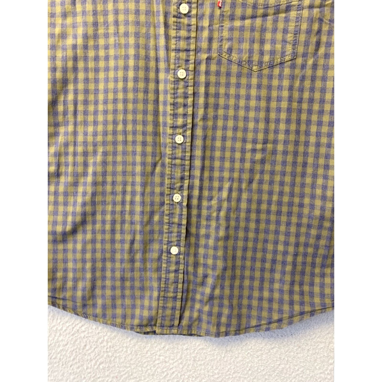 Levi's VINTAGE Levi's Shirt Slim Button-Up Mens M Green Blue Check Long Sleeve 37-51 Men’s Dress Shirt Size US M / EU 48-50 / 2 - 3 Thumbnail