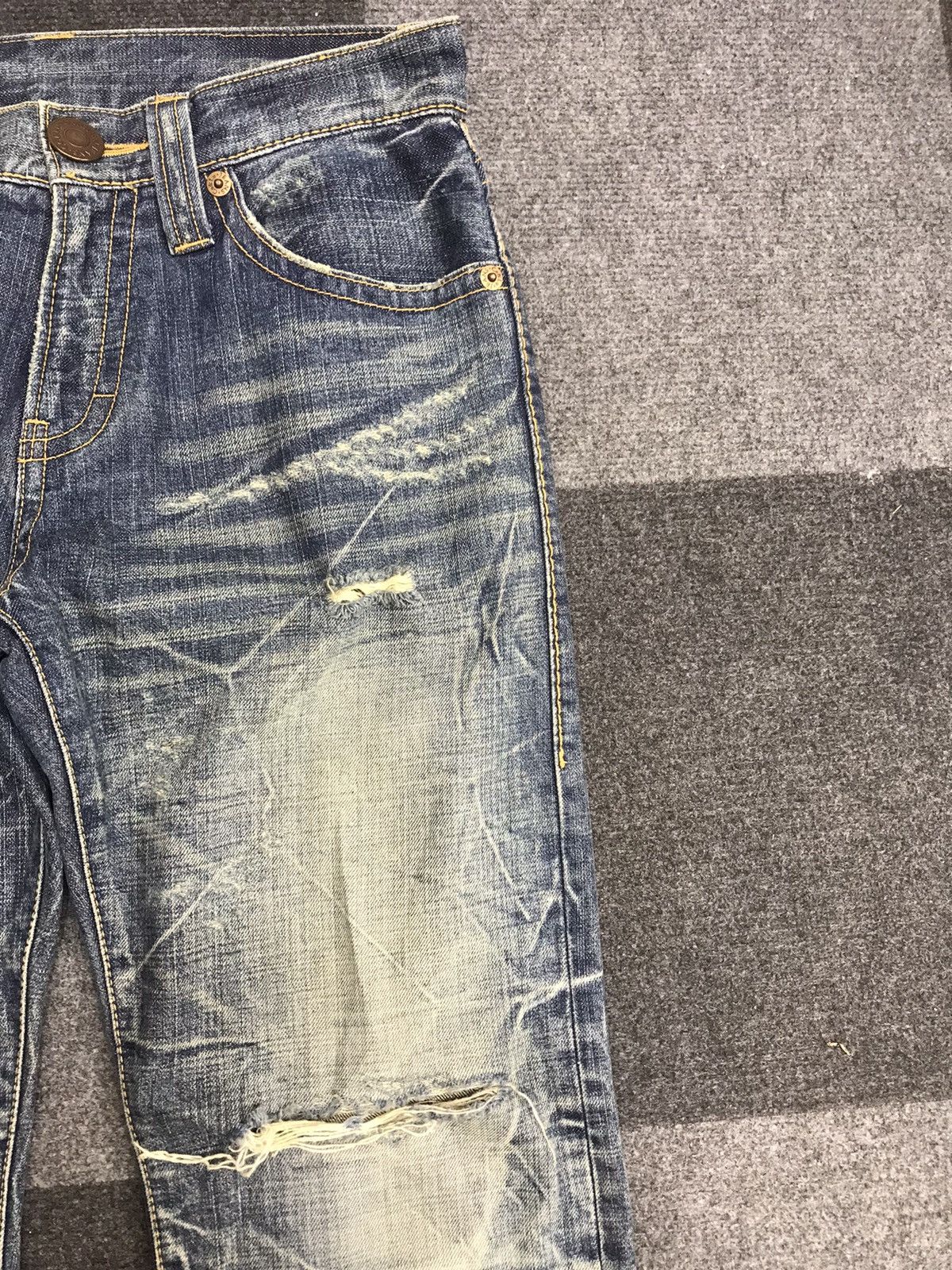 Japanese Brand CO&LU Japan Super Distressed Style Art Jeans F13 Size US 29 - 4 Thumbnail