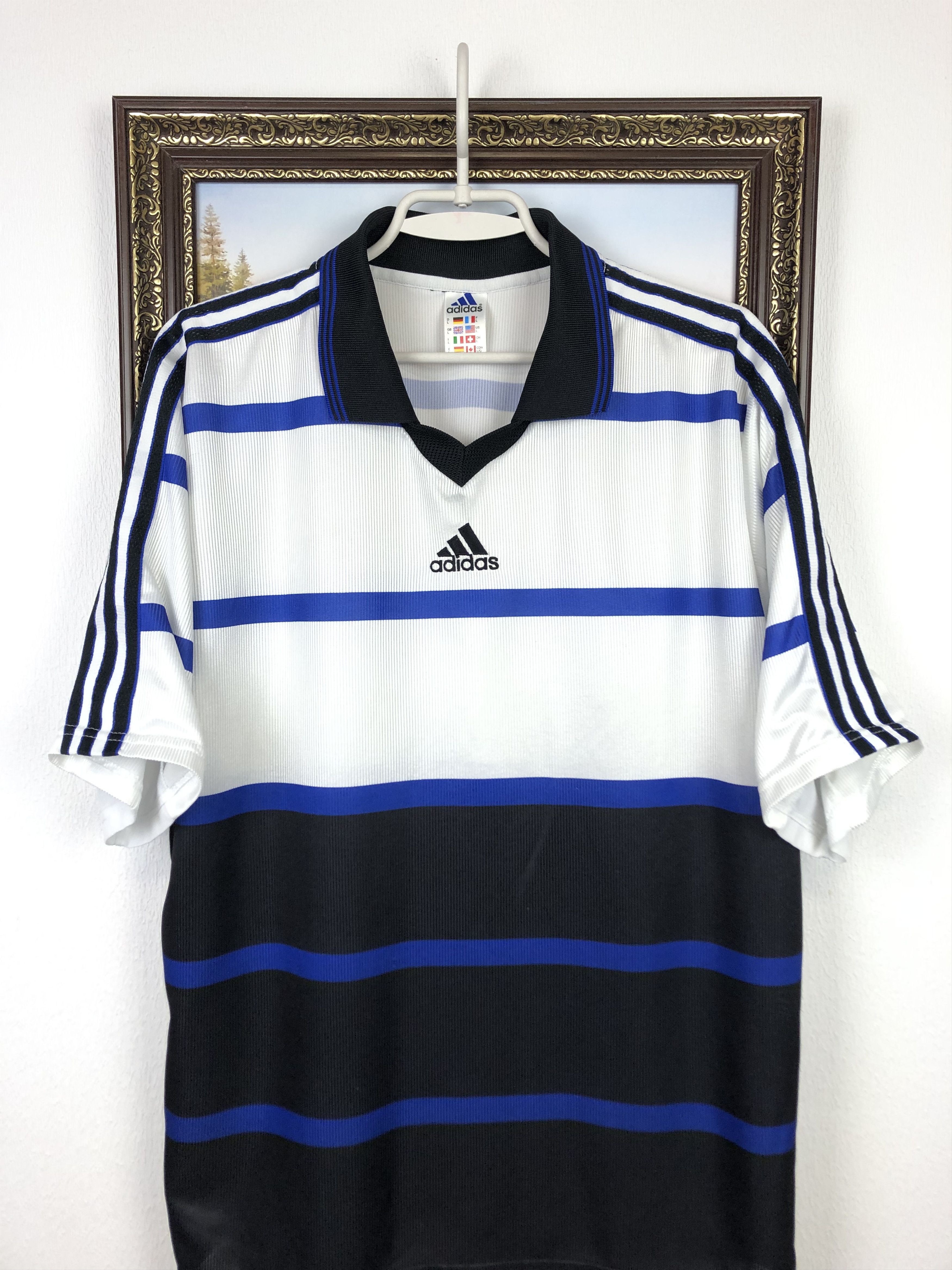 Vintage 90's Adidas Football Template Shirt Soccer Jersey