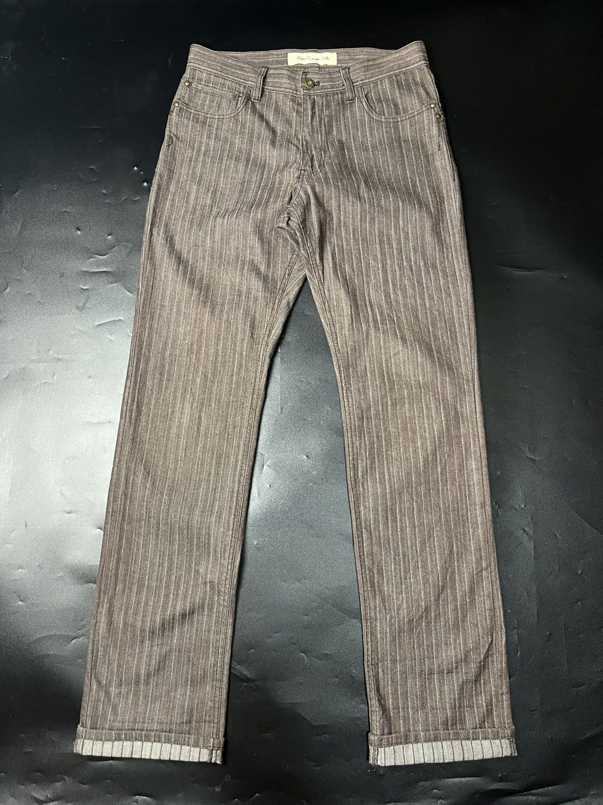 If Six Was Nine × Japanese Brand × Le Grande Bleu (L.G.B.) JAPANESE HICKORY JEANS DEUX CONCEPT LABO Size US 31 - 1 Thumbnail