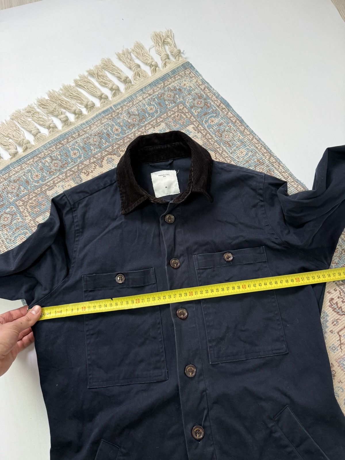 Percival Percival Work Multipocket Navy Cotton Jacket Size US M / EU 48-50 / 2 - 10 Thumbnail