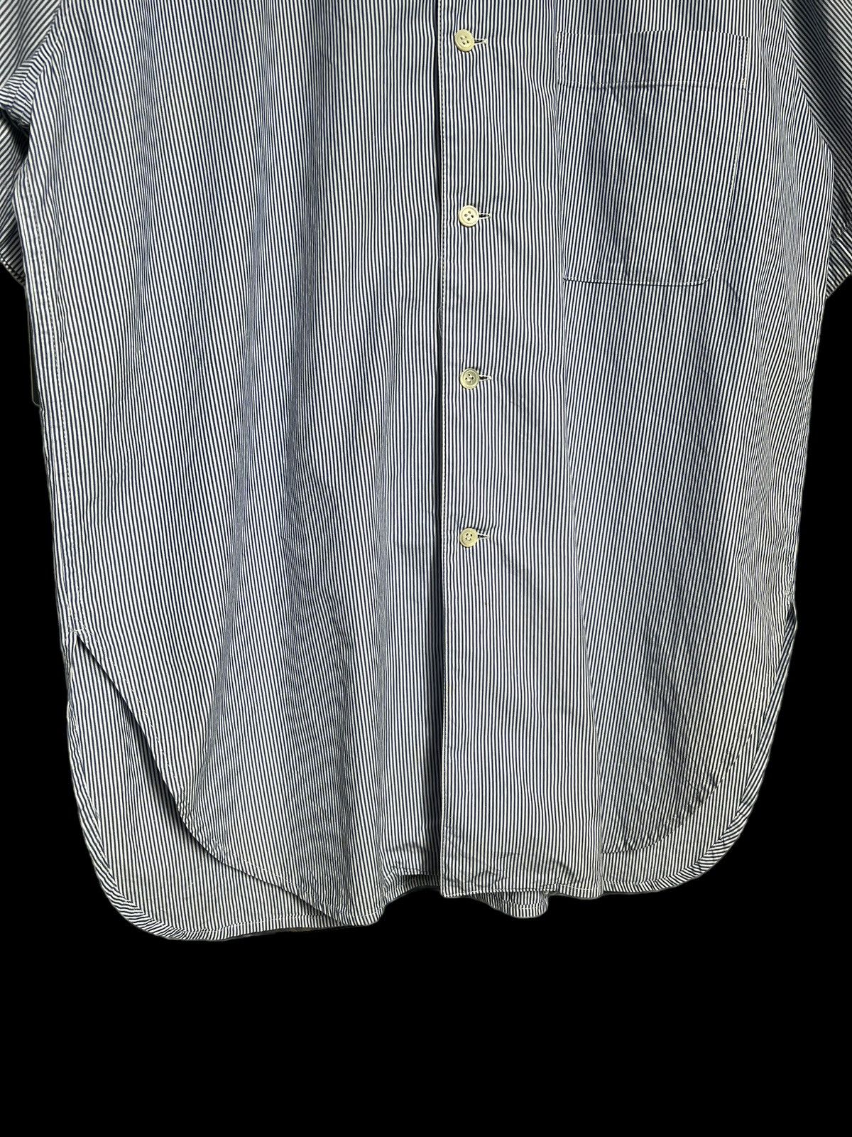 Yohji Yamamoto 1990 Yohji Yamamoto Workshop Striped Oversized Shirt Size US XL / EU 56 / 4 - 3 Thumbnail