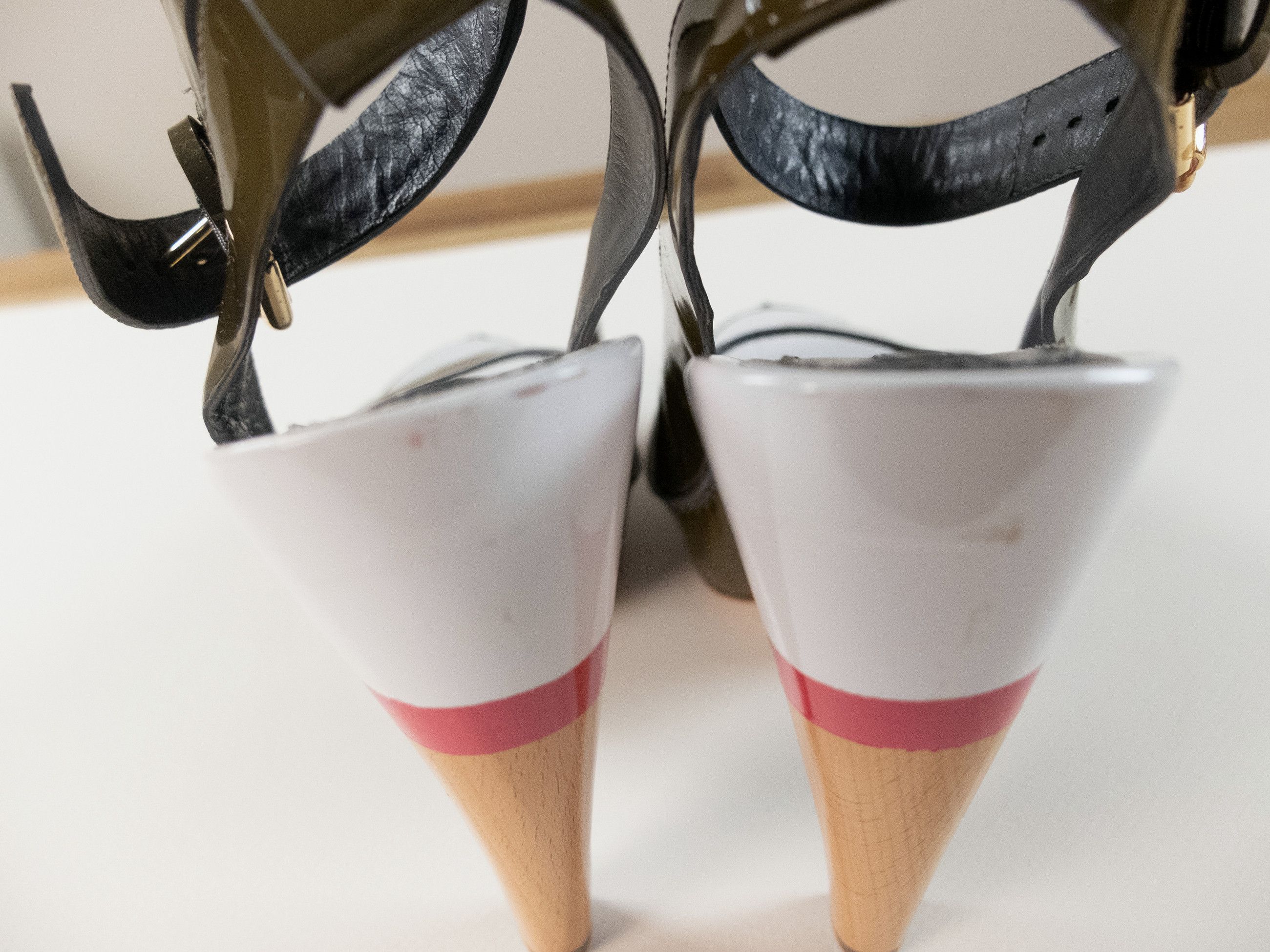 Celine CELINE vintage green patent leather patent slingback sandals Size US 6 / IT 36 - 7 Thumbnail