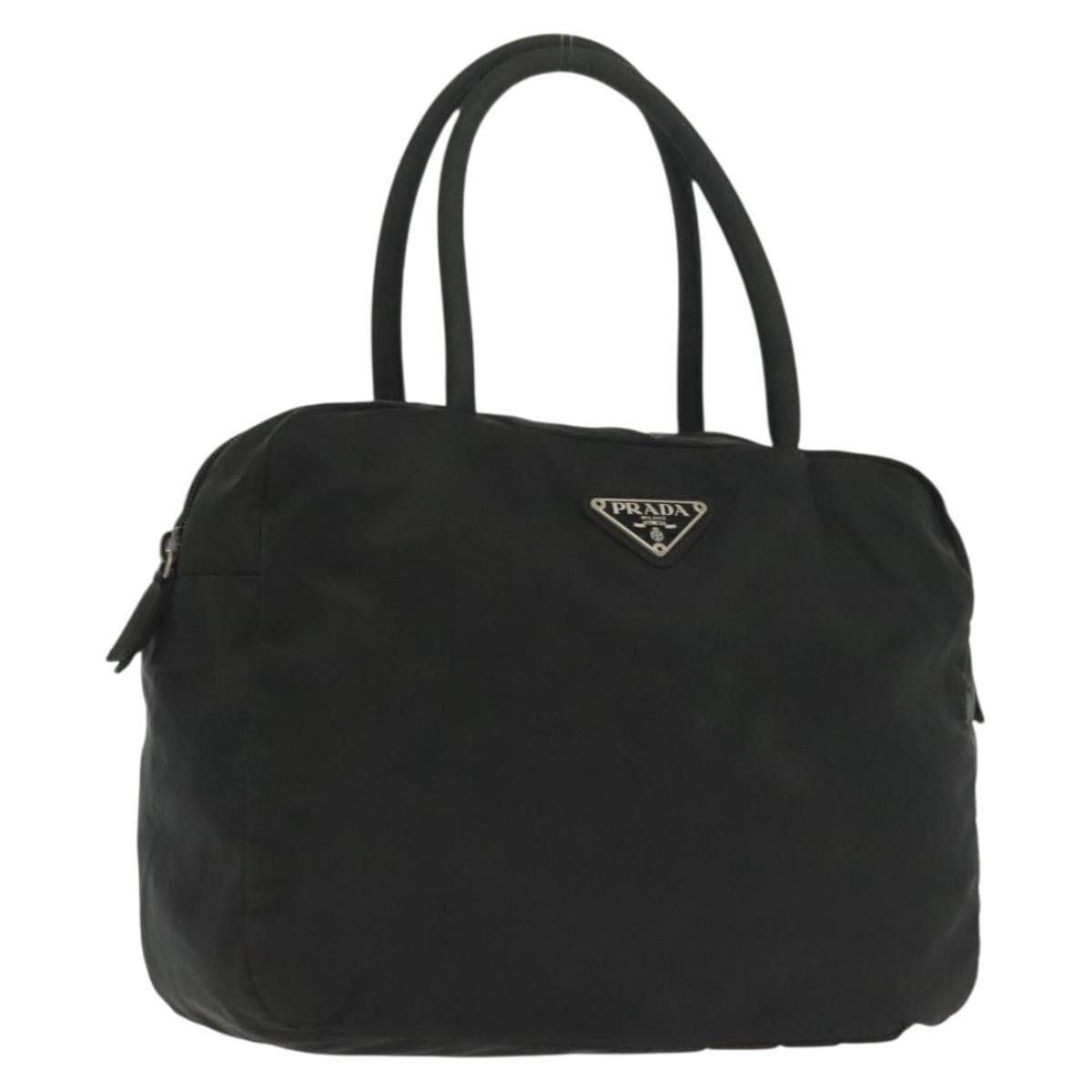 Prada PRADA Hand Bag Nylon Black Silver Size ONE SIZE - 1 Thumbnail