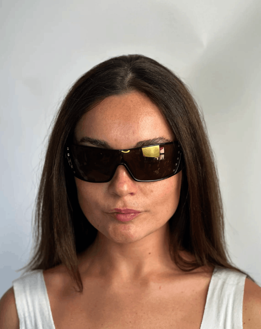Dior DIOR Sunglasses Stelle/N Wrap Shield Mask Ski Galliano Size ONE SIZE - 3 Thumbnail