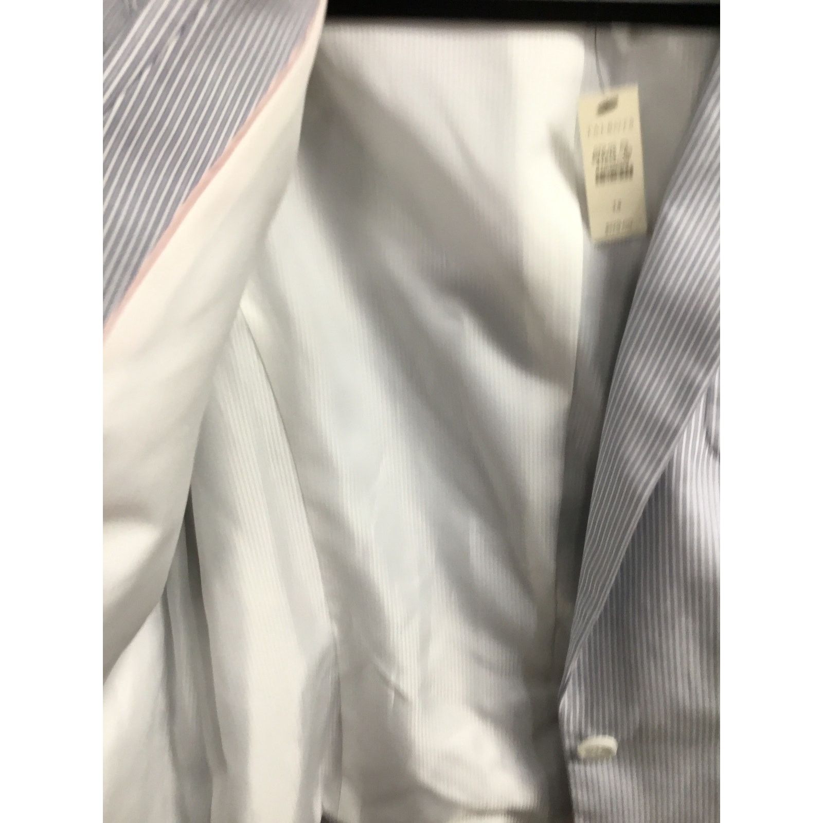 The Unbranded Brand Talbots Blazer Women's 14 Blue Striped Stretch Jacket NWT Size XL / US 12-14 / IT 48-50 - 5 Thumbnail