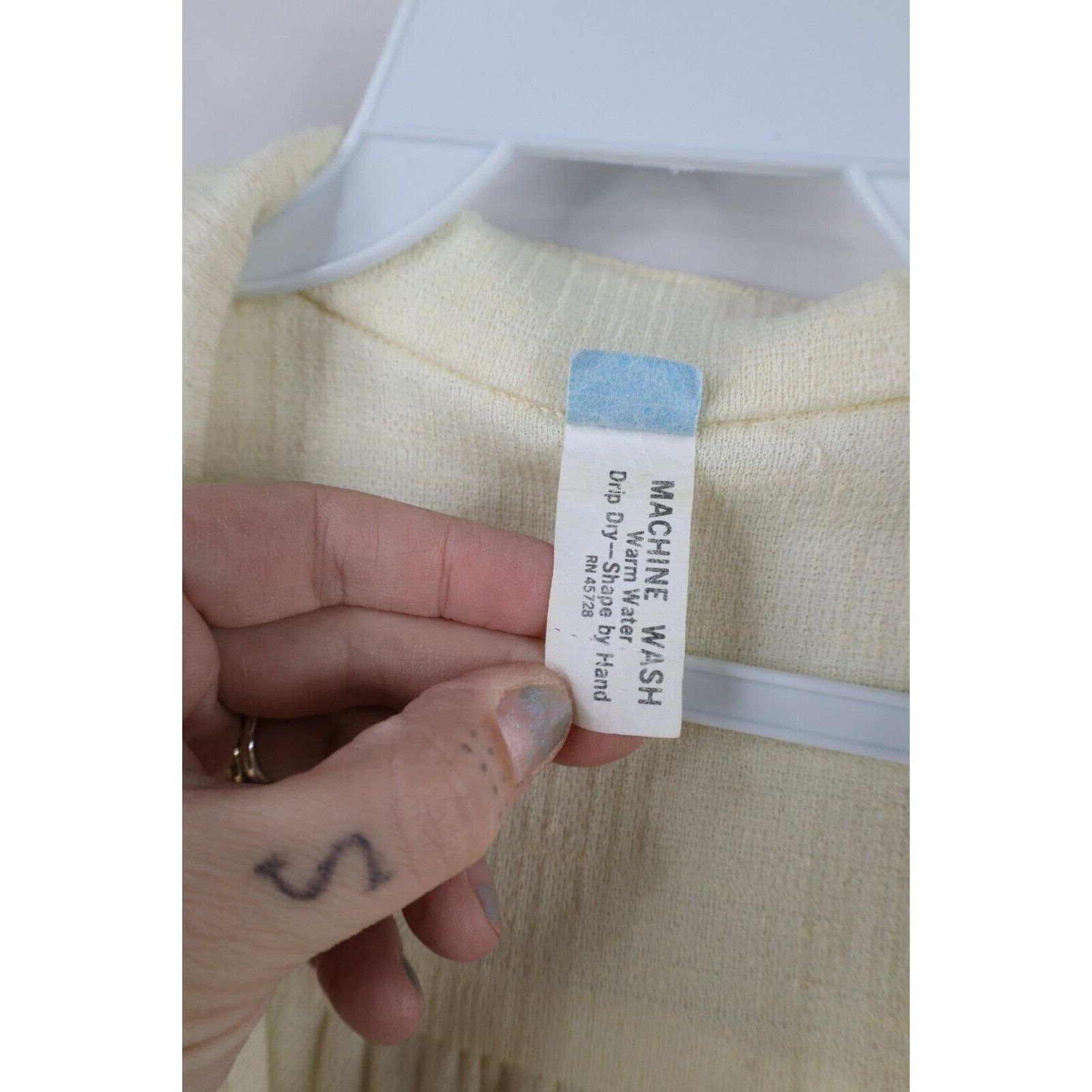 Vintage Vintage 60s 70s Mid Century Modern MCM Long Sleeve Dress Size XXL / US 16-18 / IT 52-54 - 7 Thumbnail
