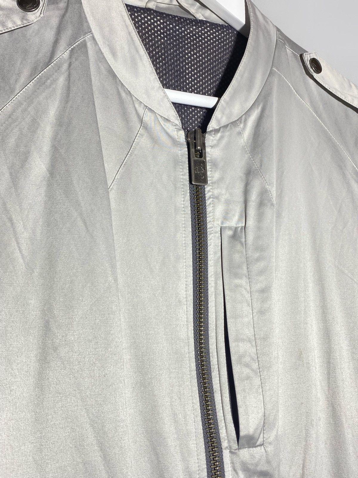Allsaints All Saints A/W 2007 Silver Channel Bomber Jacket Size US L / EU 52-54 / 3 - 4 Thumbnail