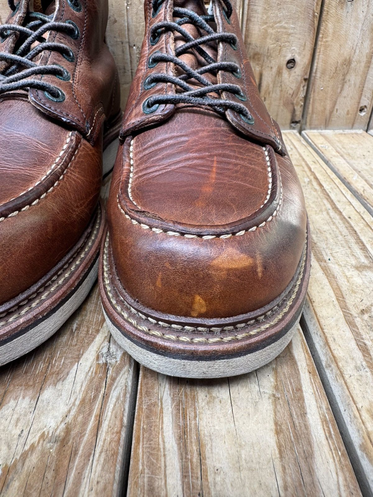 Red Wing Red wing 1907 MOC TOE brown leather boots USA 9.5 D UK 8.5 Size US 9.5 / EU 42-43 - 6 Thumbnail