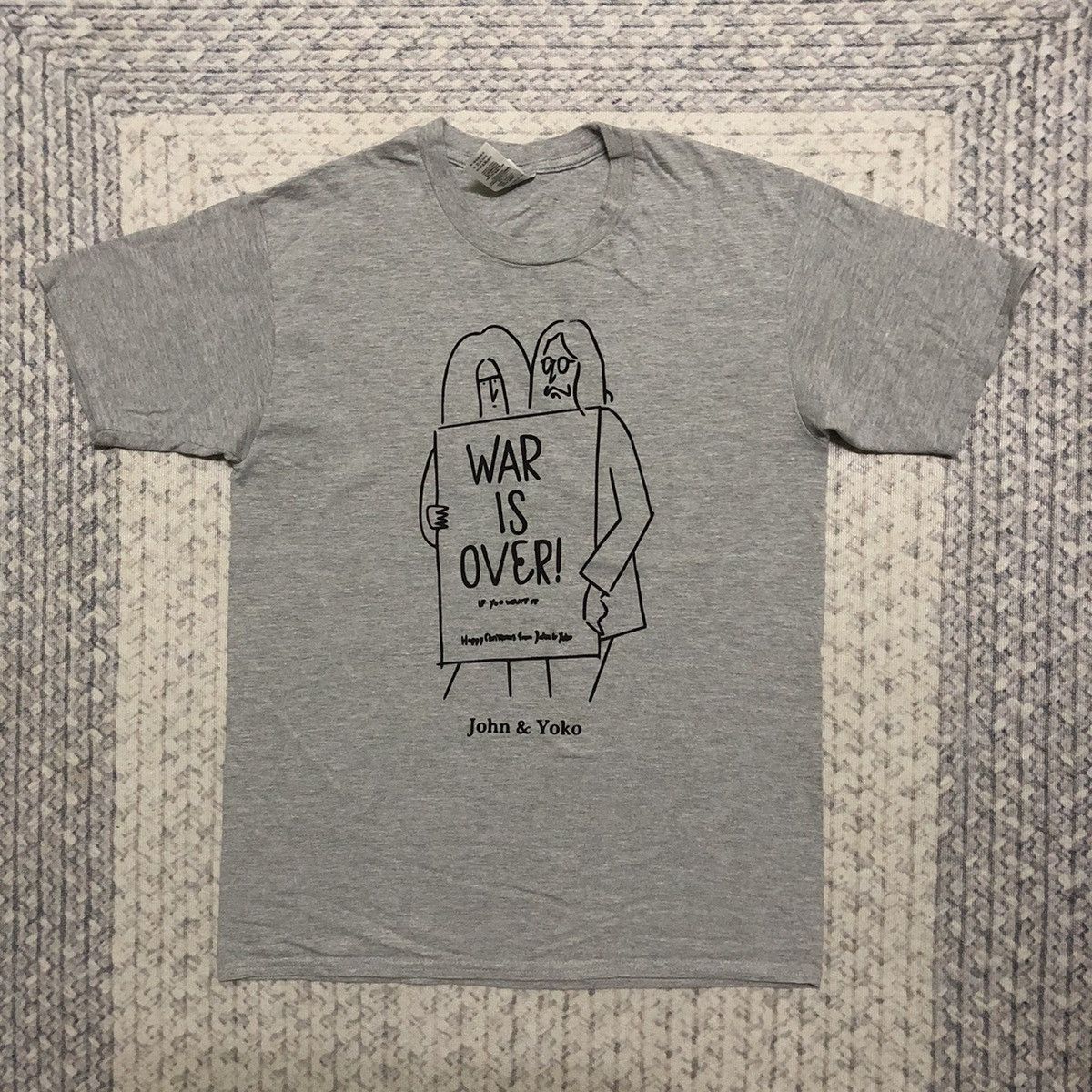 Band Tees × Vintage Rare Y2K John Lennon & Yoko Ono ‘War is Over’ Tees Size US XS / EU 42 / 0 - 1 Thumbnail