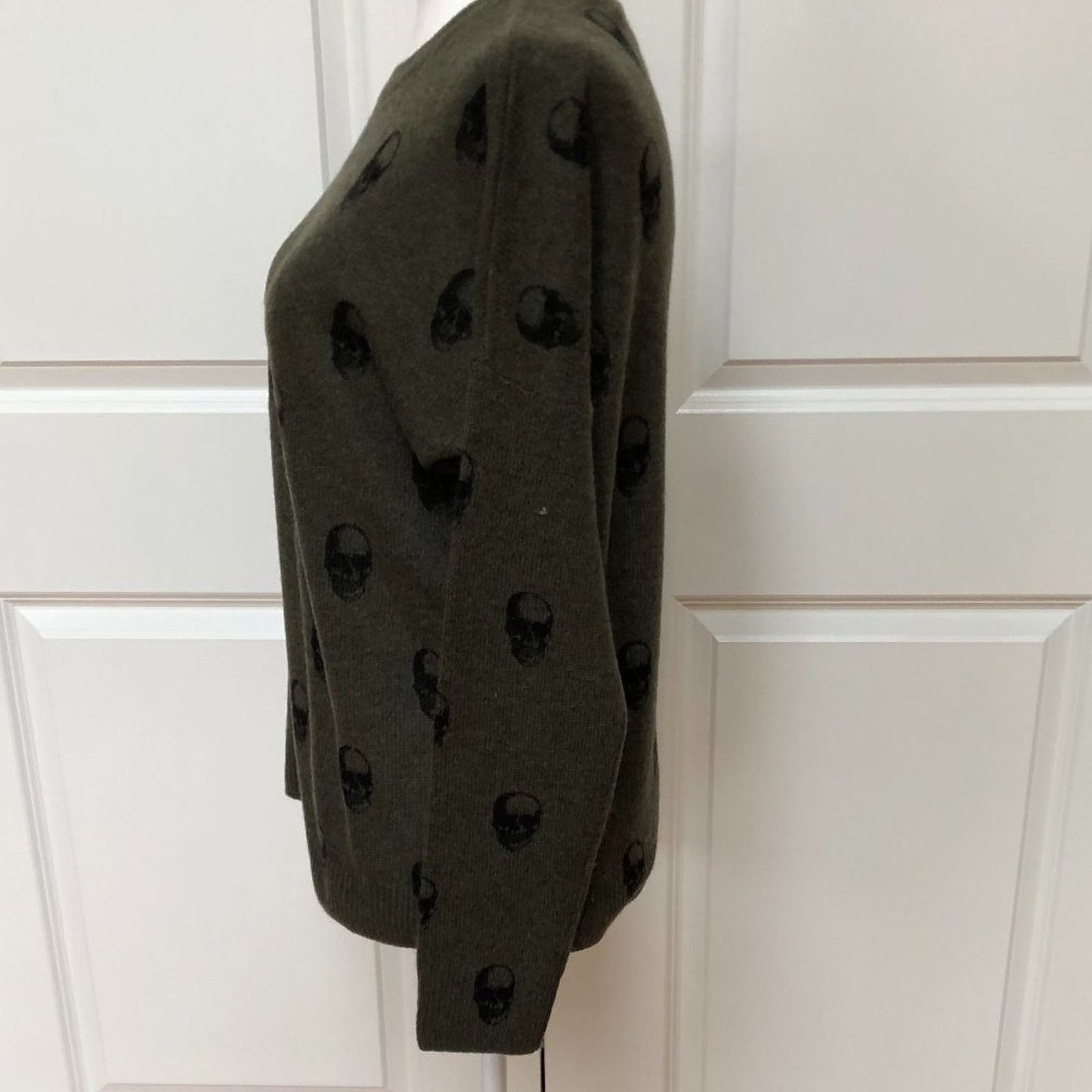 360Cashmere SKULL CASHMERE Skull Print Cashmere Sweater - 360 Cashmere Size XS / US 0-2 / IT 36-38 - 2 Thumbnail