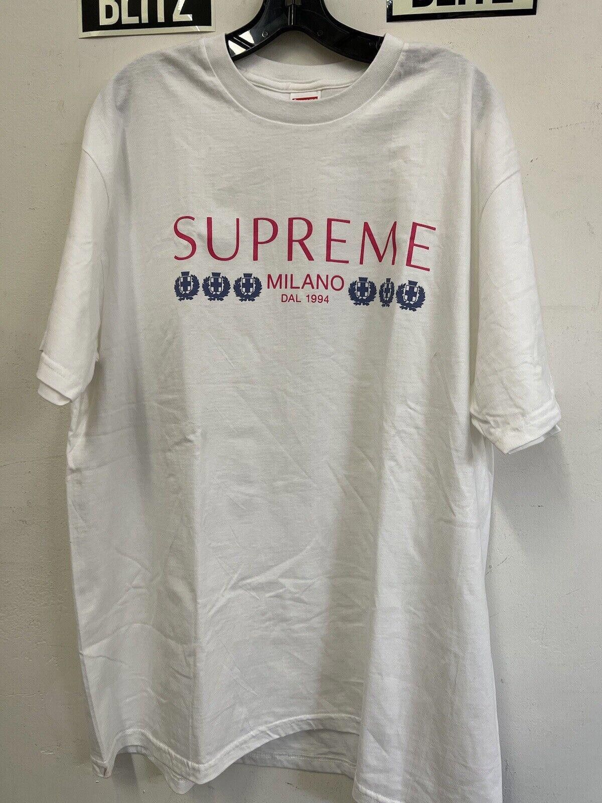 Supreme 2021 Supreme Milano Tee White Sz XL Size US XL / EU 56 / 4 - 2 Thumbnail