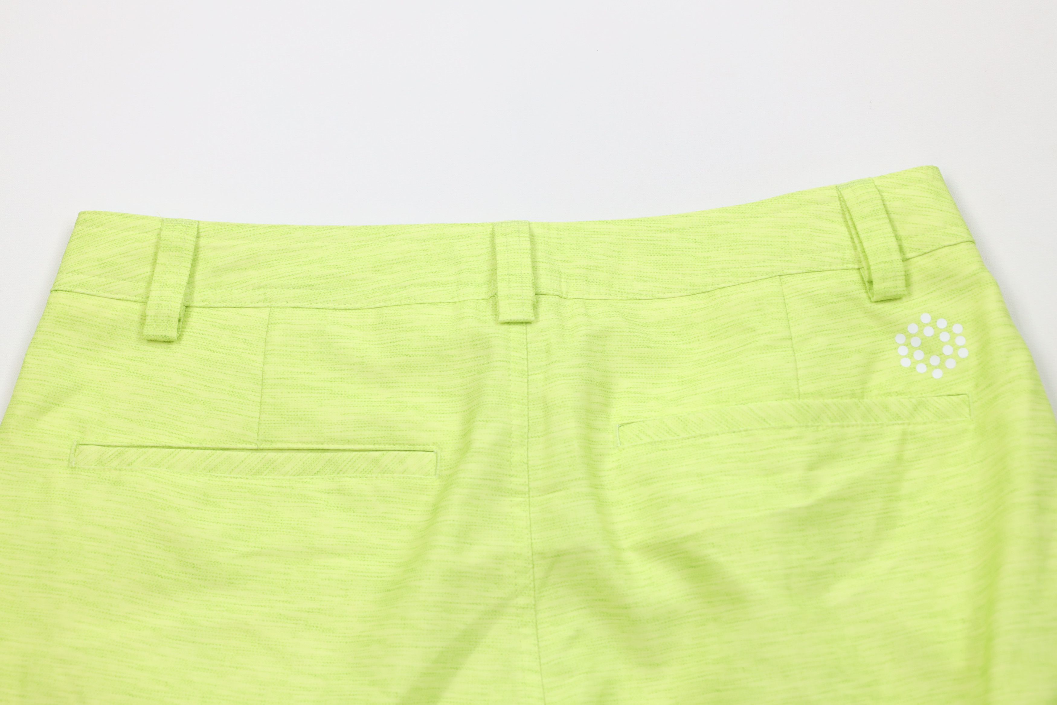 Puma × Vintage Puma Golf Cell Chambray Golfing Chino Shorts Lime Green Size US 30 / EU 46 - 13 Thumbnail