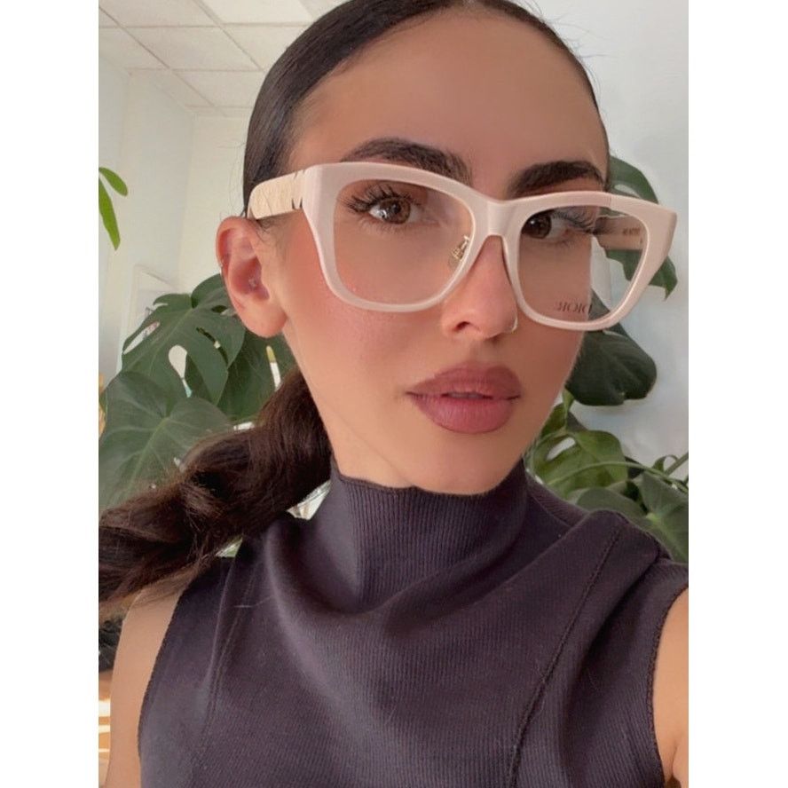 Dior NEW Dior Lady 95.22O S1F Eyeglasses Frames in Ivory White Size ONE SIZE - 1 Thumbnail