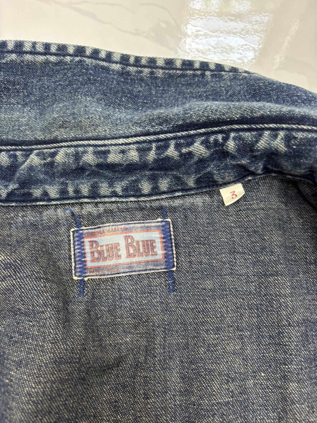Blue Blue Japan BLUE BLUE JAPAN 🇯🇵 DOUBLE POCKET WESTERN DENIM SHIRT Size US M / EU 48-50 / 2 - 12 Thumbnail