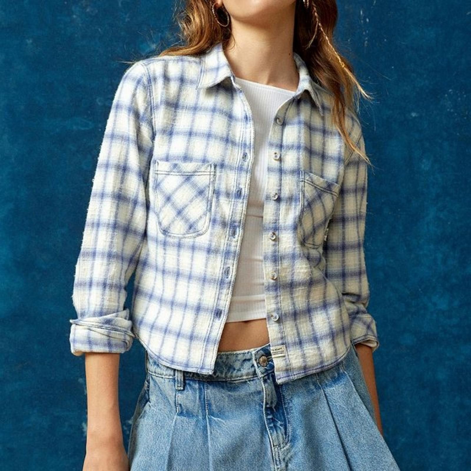 Bdg BDG Dakota Crop Flannel Size XS / US 0-2 / IT 36-38 - 1 Thumbnail