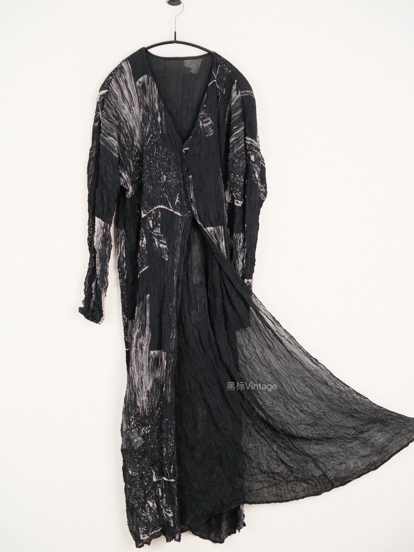 Issey Miyake Issey Miyake 96aw Archive Inkblot Pleat Cardigan Women's Size M / US 6-8 / IT 42-44 - 3 Thumbnail