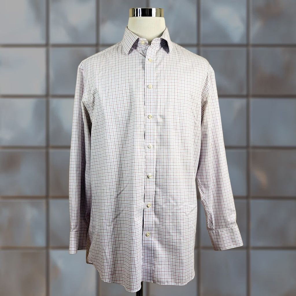 Charles Tyrwhitt Charles Tyrwhitt Dress Shirt Plaid 17/34 Classic Fit Non-Iron Multicolor Mens Shirt Size 46R - 1 Thumbnail